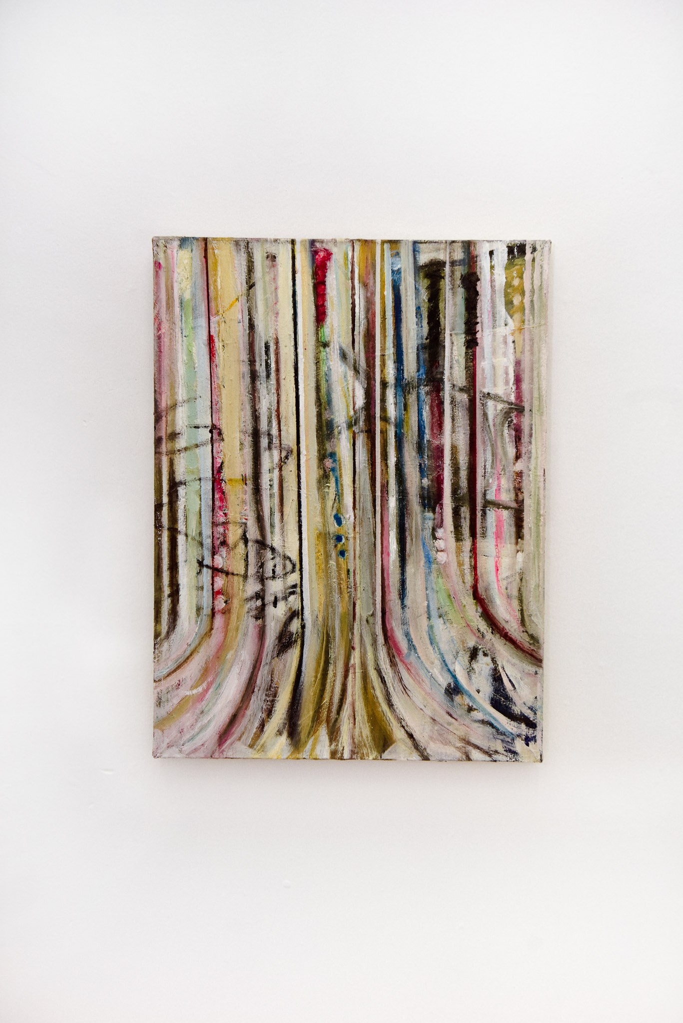 Ryan Campos, "Double Folded Fan", 2026, oil paint on canvas, 40 x 30 cm