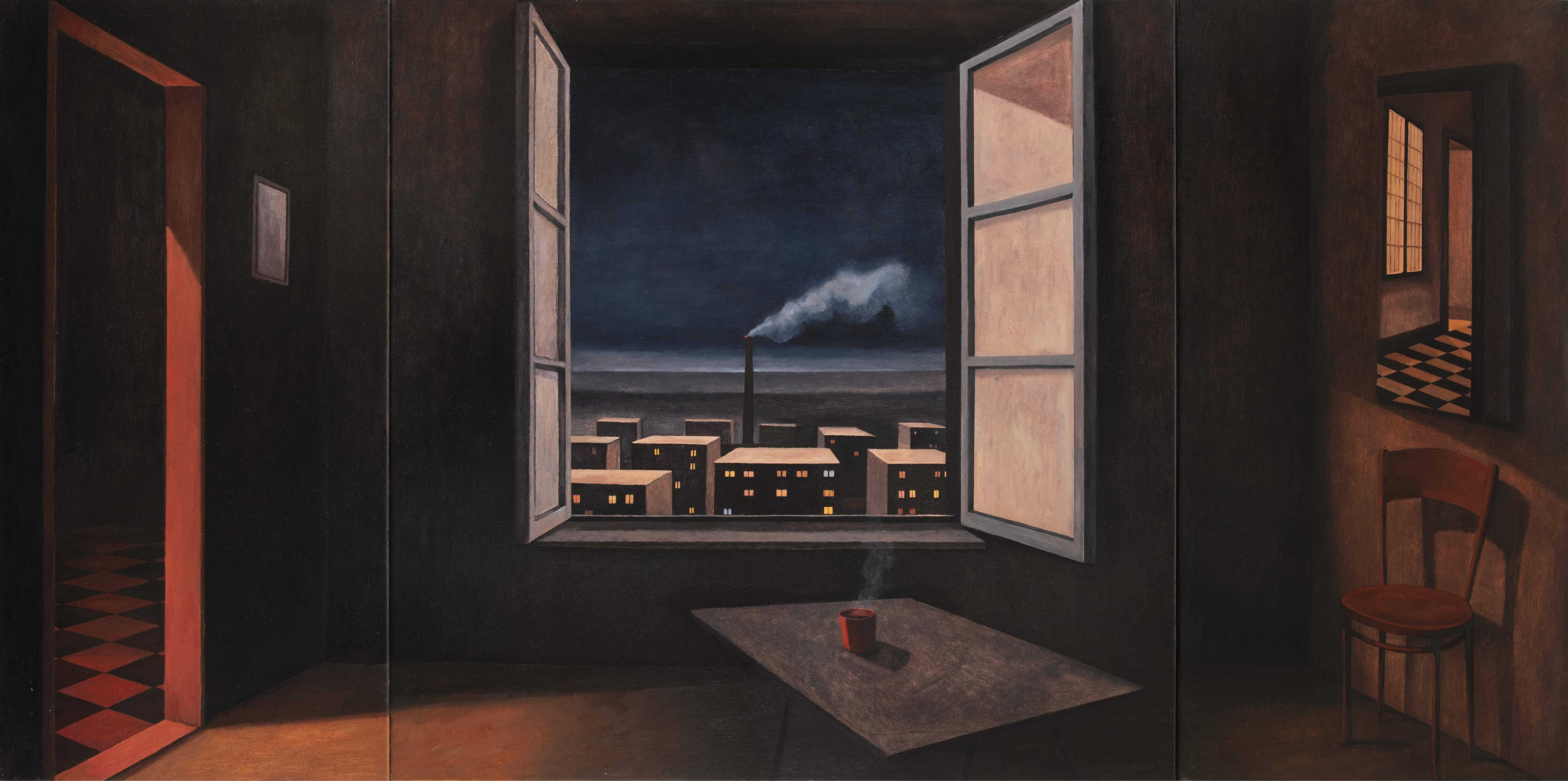 Ilona Koroman / Absence / 2025 / oil on canvas / 200 x 100 cm