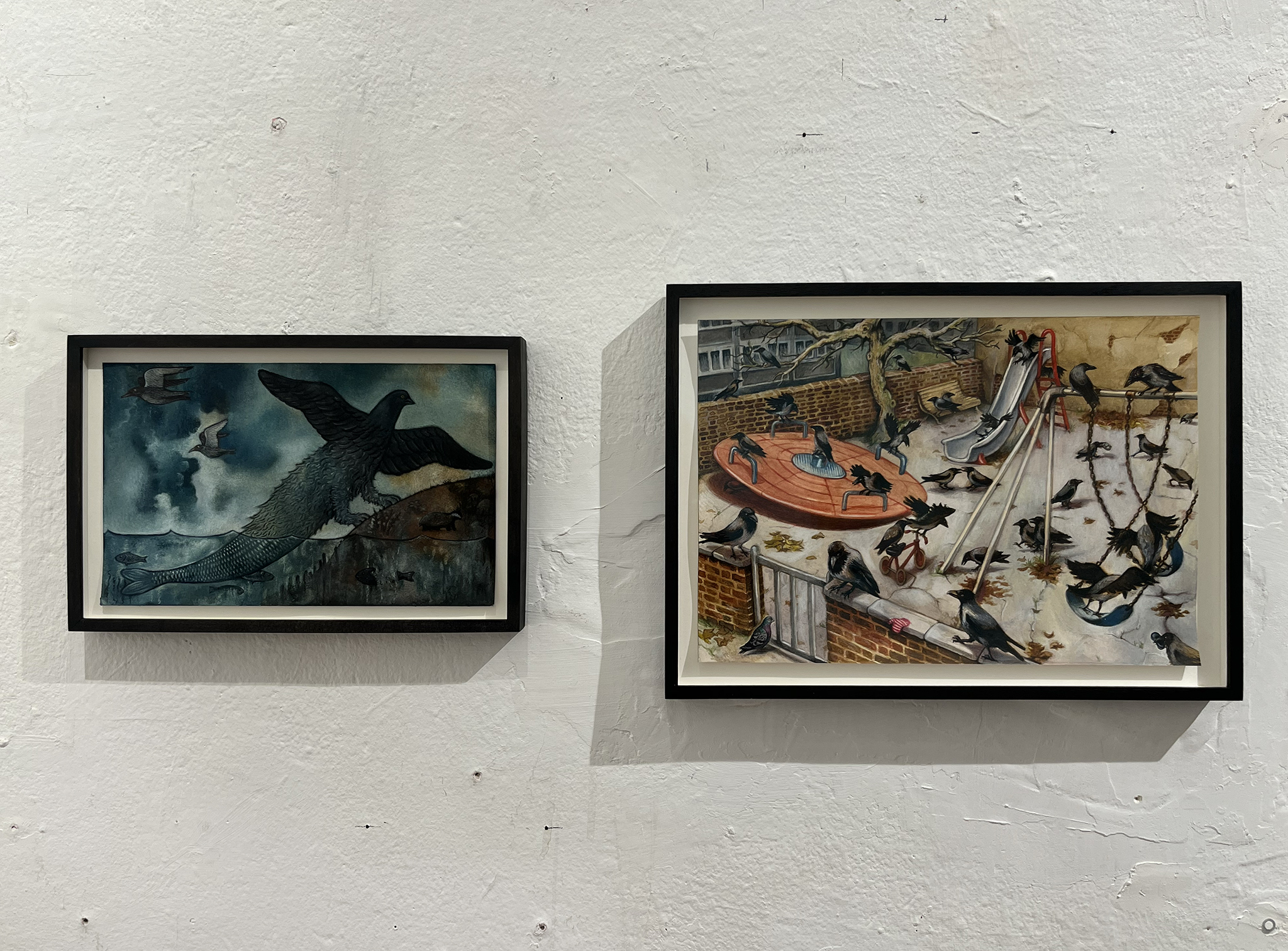 Joe Neave, Emerging, 2025, und Playground, 2018