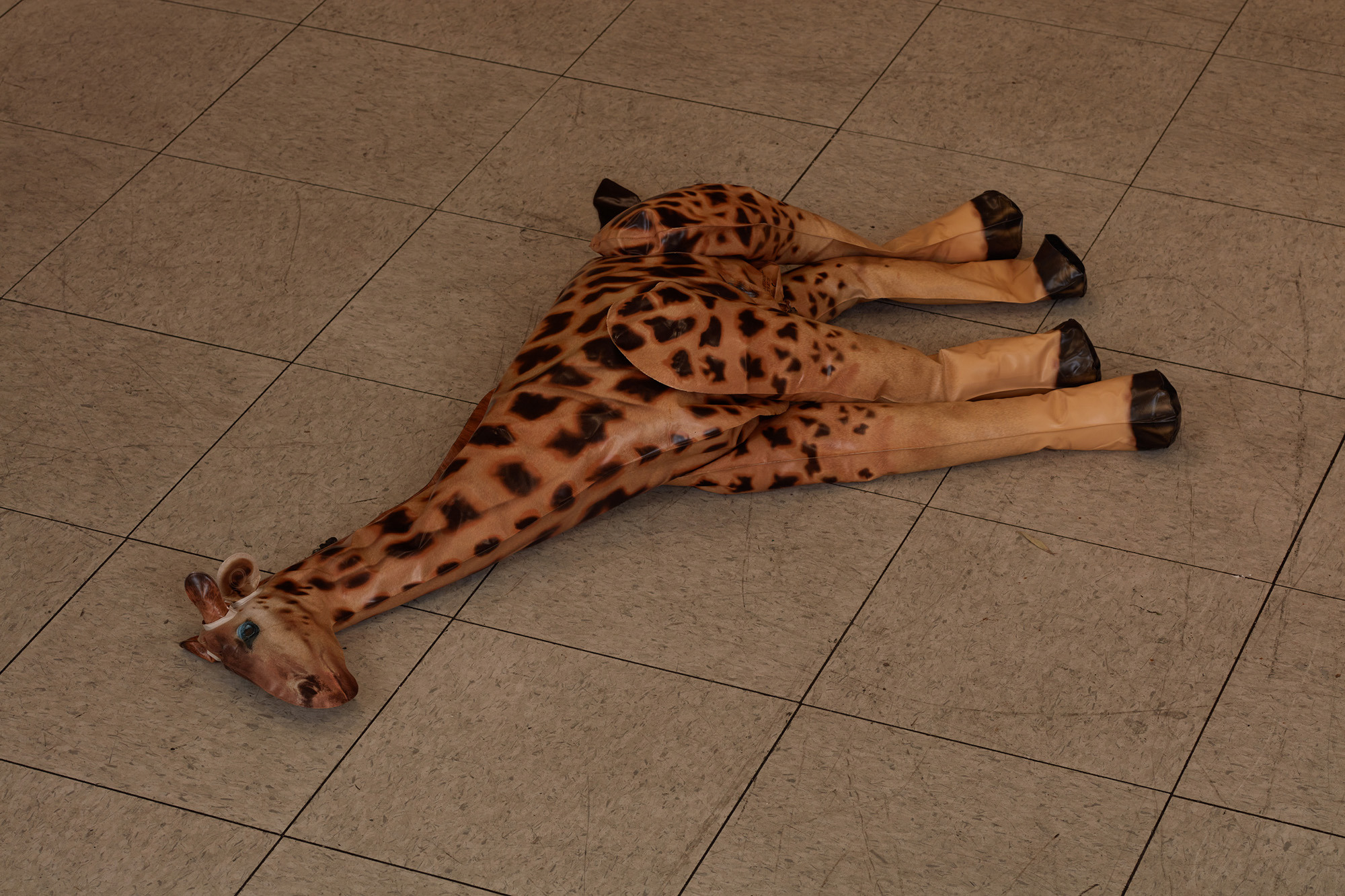 Joseph Klahr - People (Giraffe) Wildlife safari inflatable animal giraffe, polyfil Dimensions variable 2025