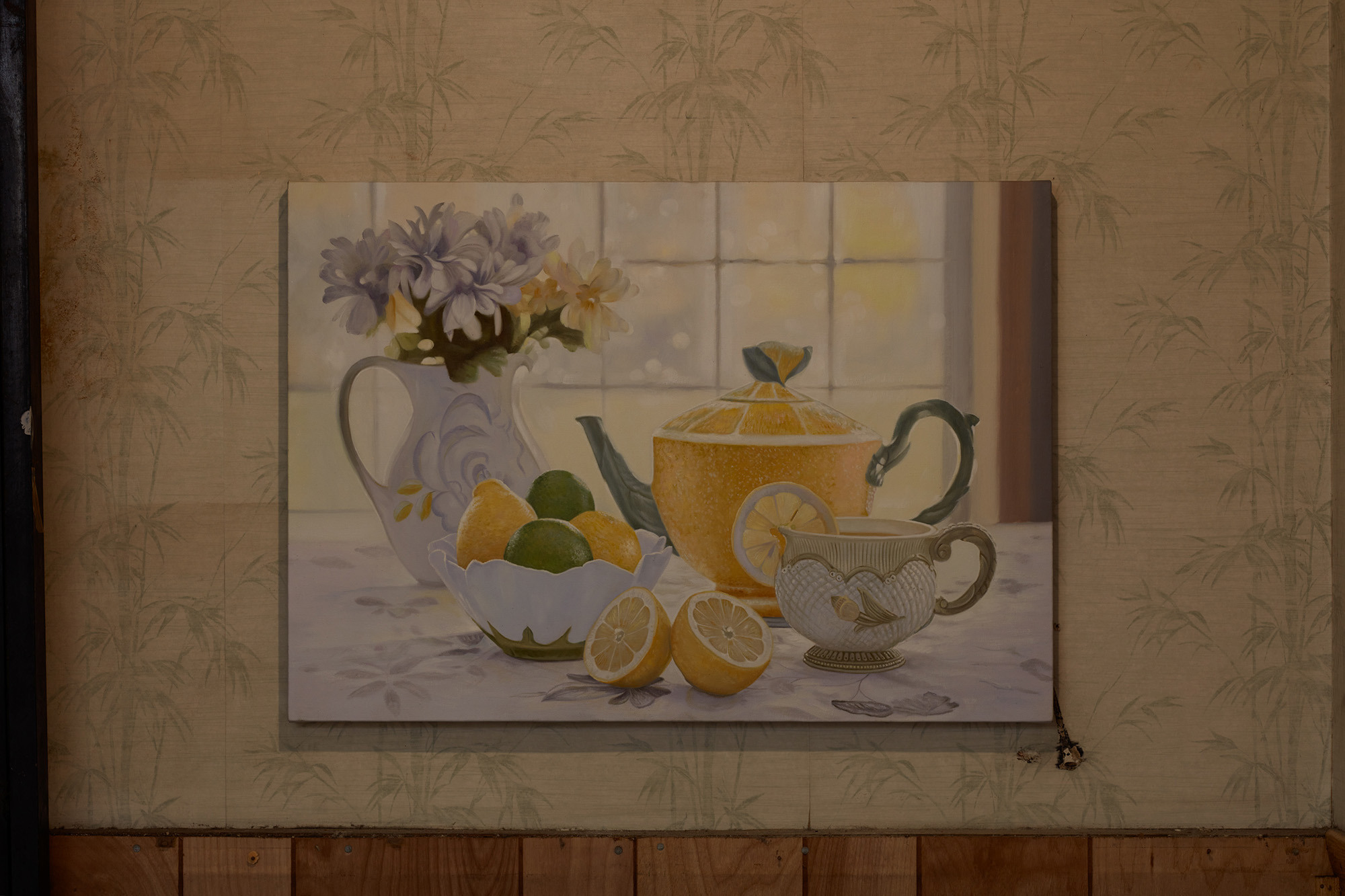 Joseph Klahr - Untitled (Lemons) Oil on canvas, fabricated in Xiamen, Fujian, China 19 x 27 inches 2025