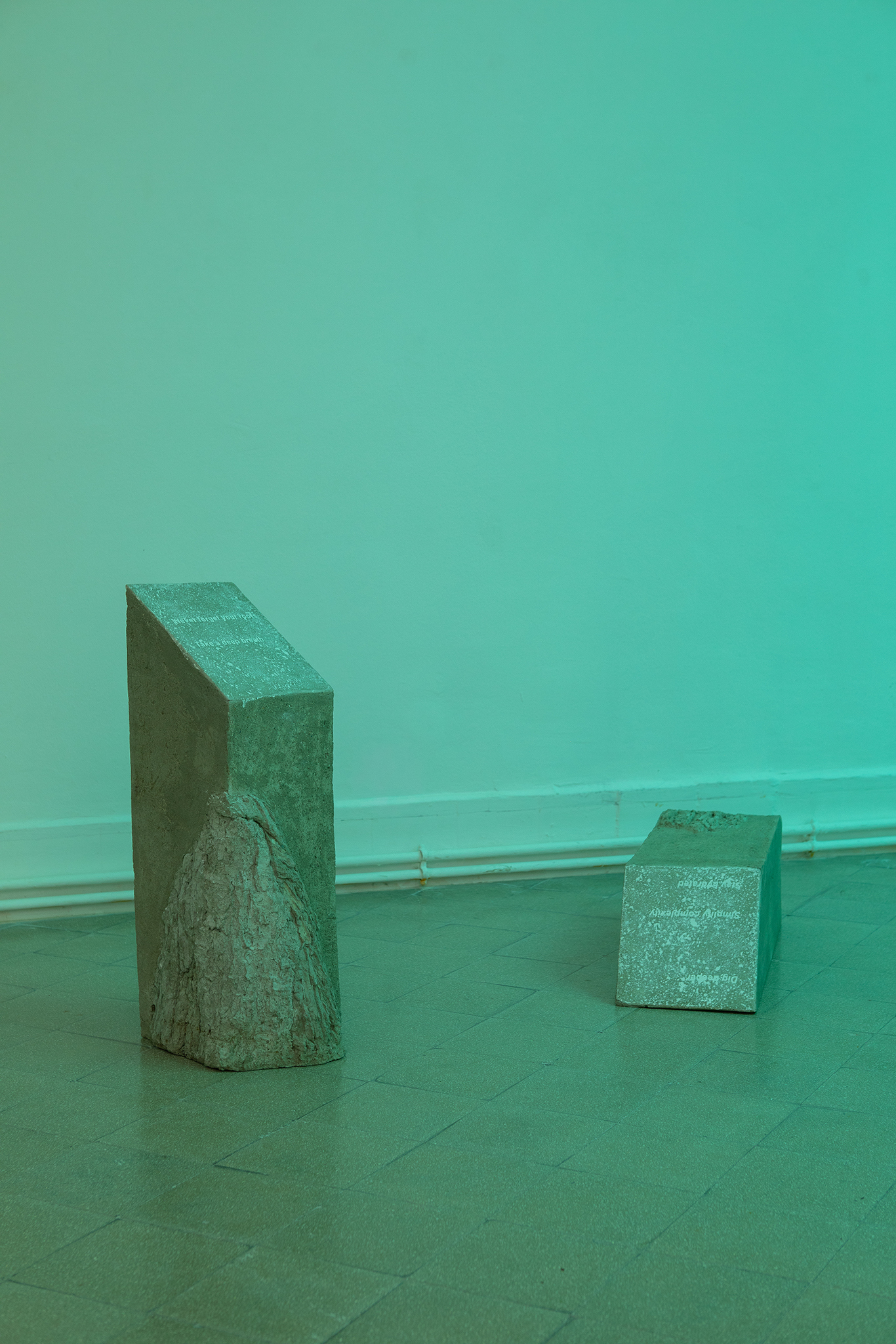 "Concrete Statements" 2024, concrete, plaster