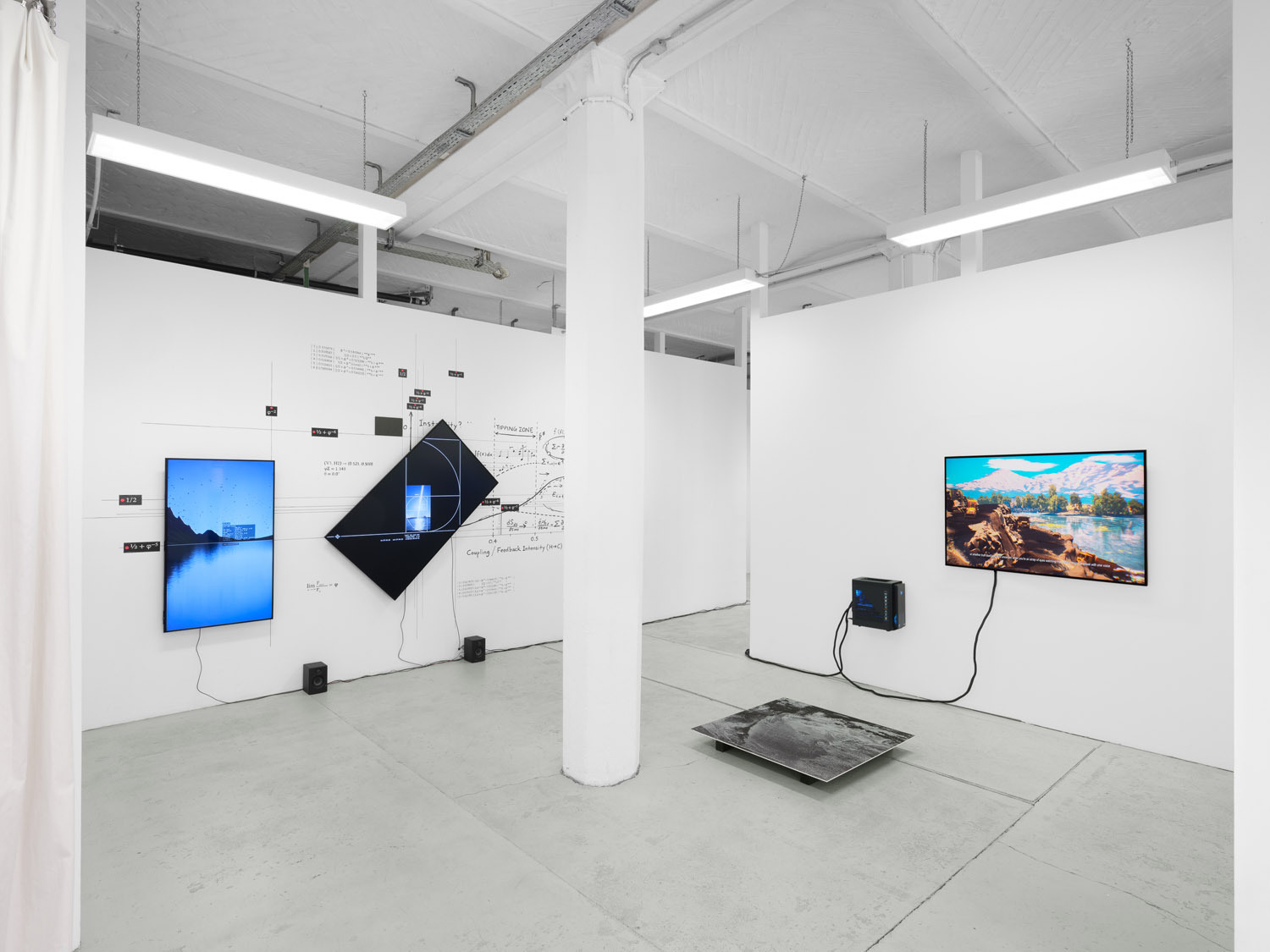 Exhibition view, drifts; Cezar Mocan, Yoshi Sodeoka, 2026