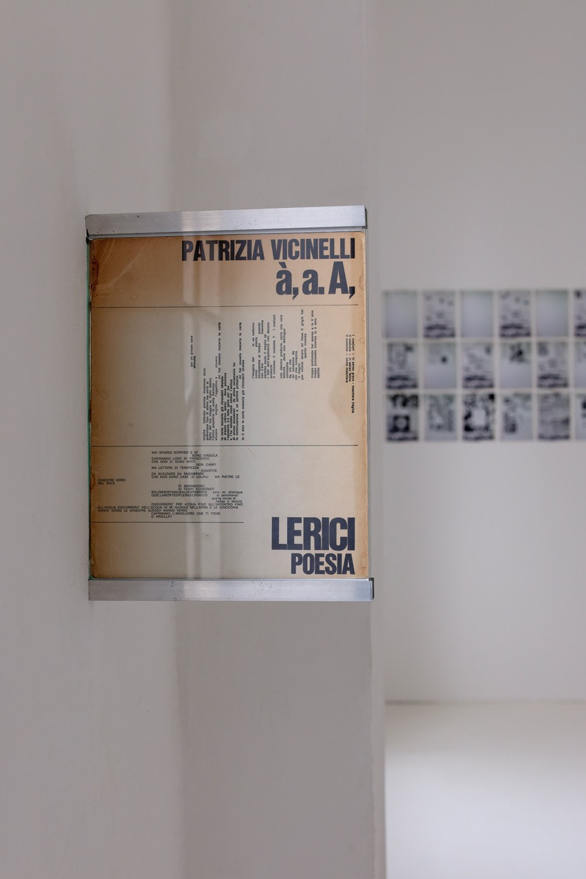 Patrizia Vicinelli à, a. A, 1966, Lerici, Milan Exhibition Paroles, Paroles, CAC - la synagogue de Delme, 2026