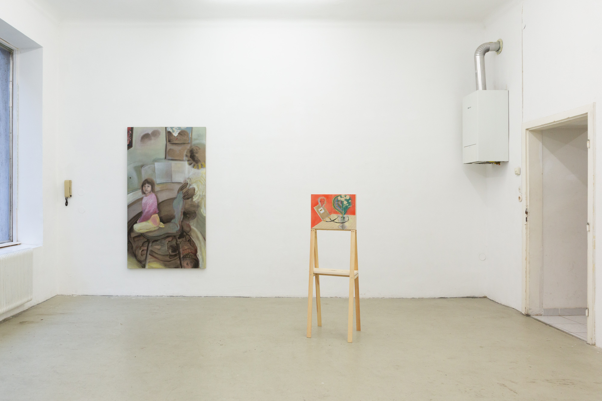 Exhibition view, Ronald, Margret, Norament, Sophie Schagerl, Adrian Hazi, Plateau Vienna, 2025
