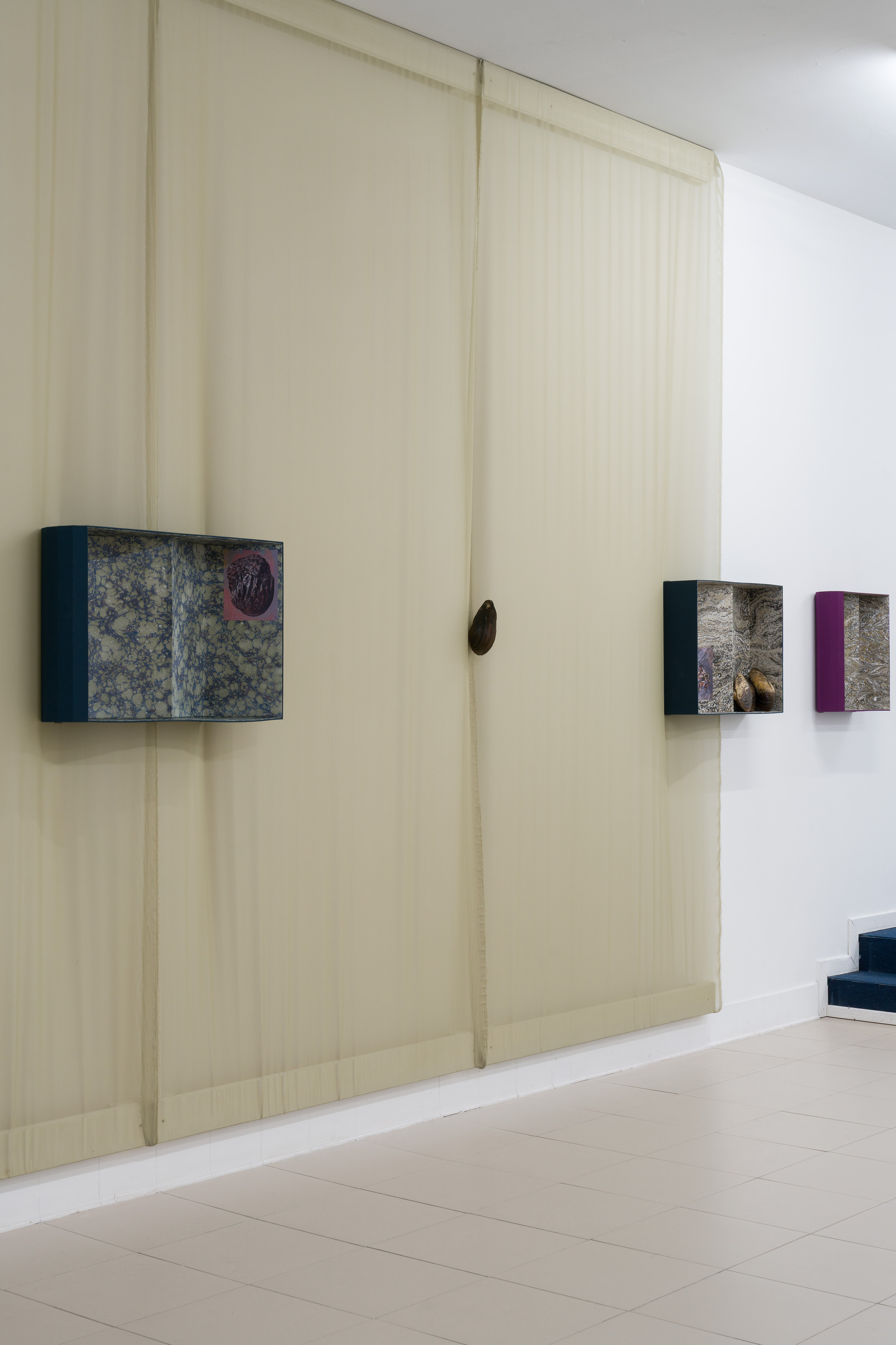 they built up the picture by Caroline Reveillaud, 16.01-28.02.26, at Komplot, Brussels. Image Lola Pertsowsky 