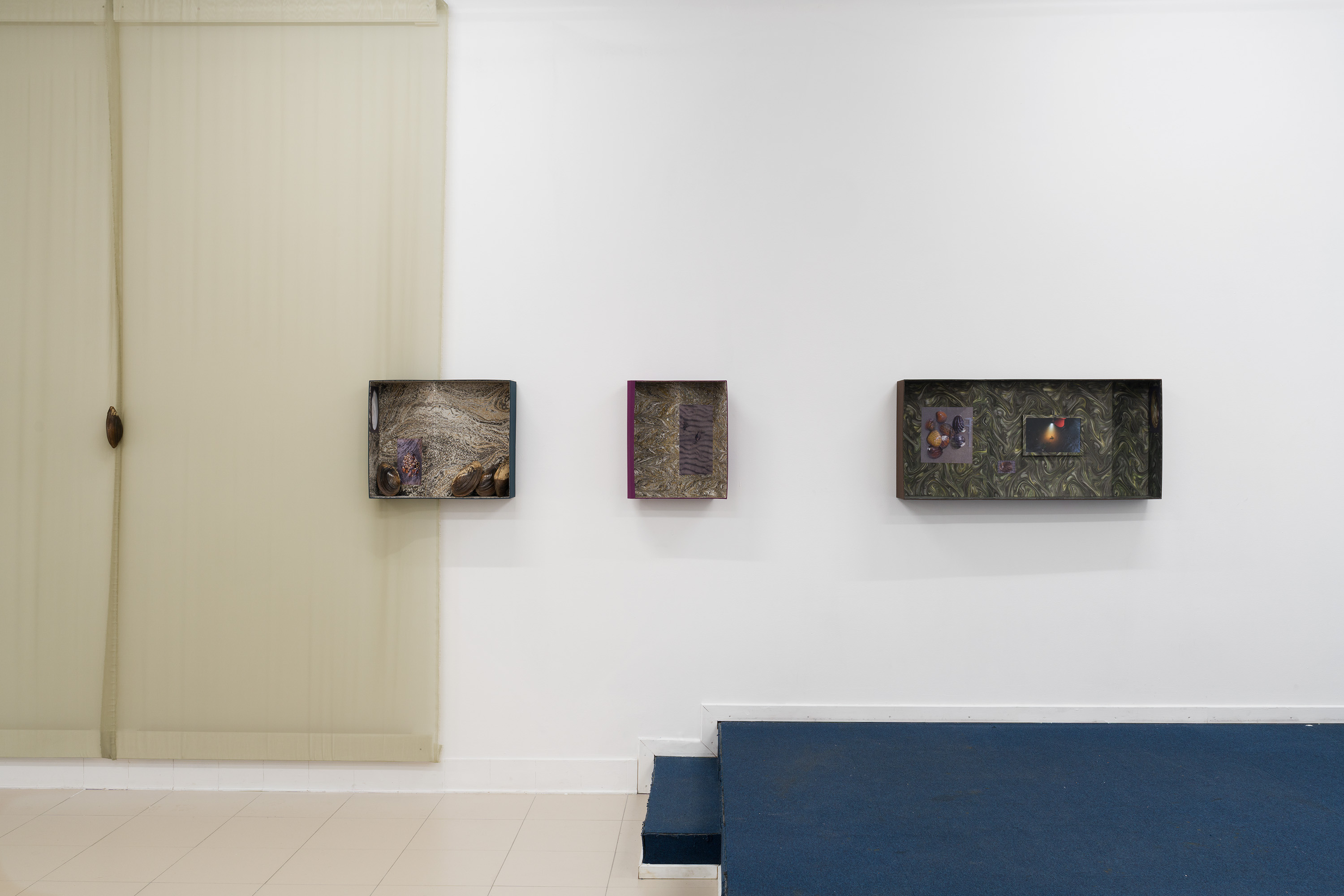 they built up the picture by Caroline Reveillaud, 16.01-28.02.26, at Komplot, Brussels. Image Lola Pertsowsky 