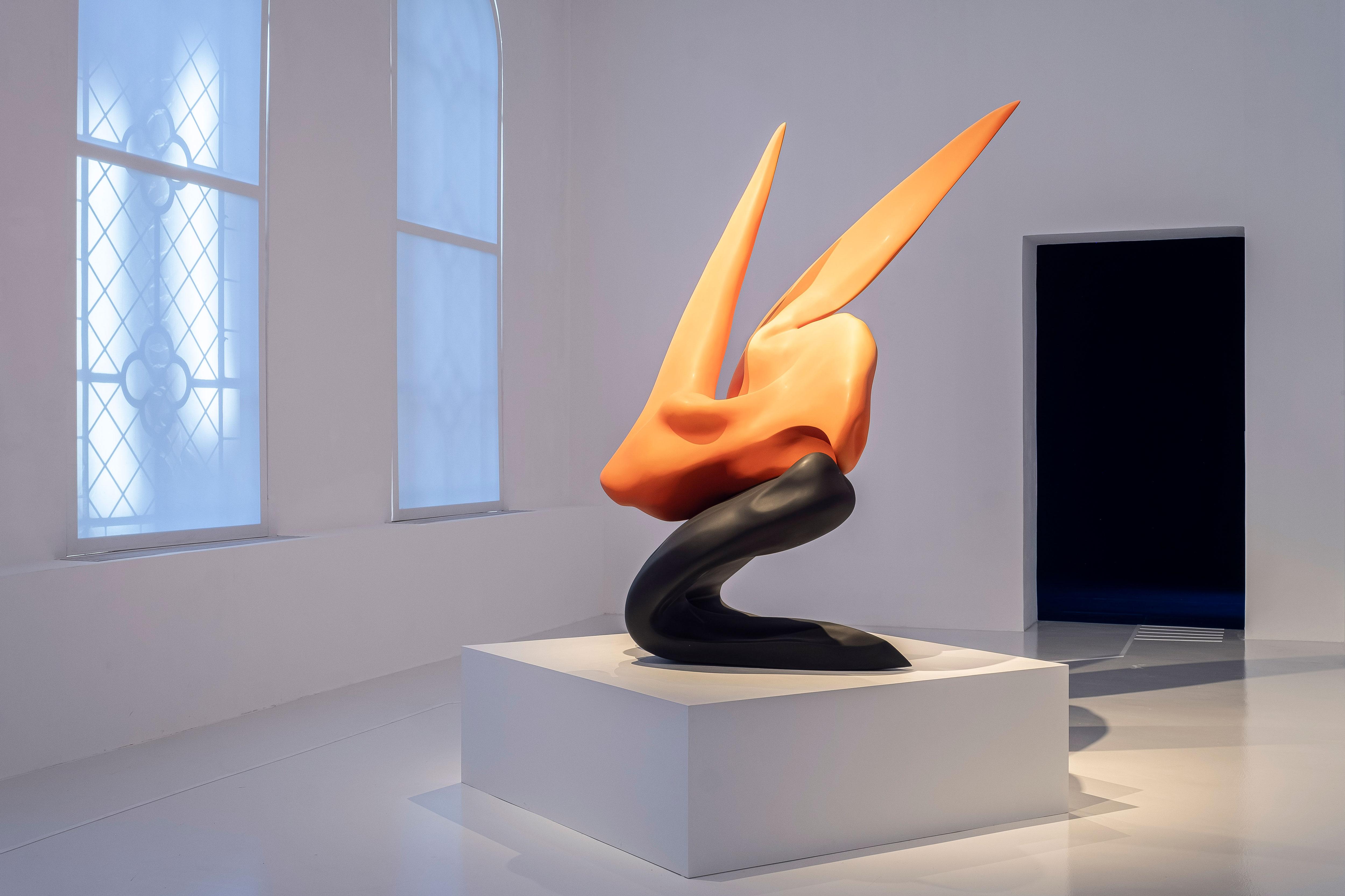 Teresa Solar Abboud, "Self-Portrait", 2025. Installation view "Self-Portrait as a Pregnant Woman", Kunstverein Hannover, 2025. Photo: Mathias Völzke