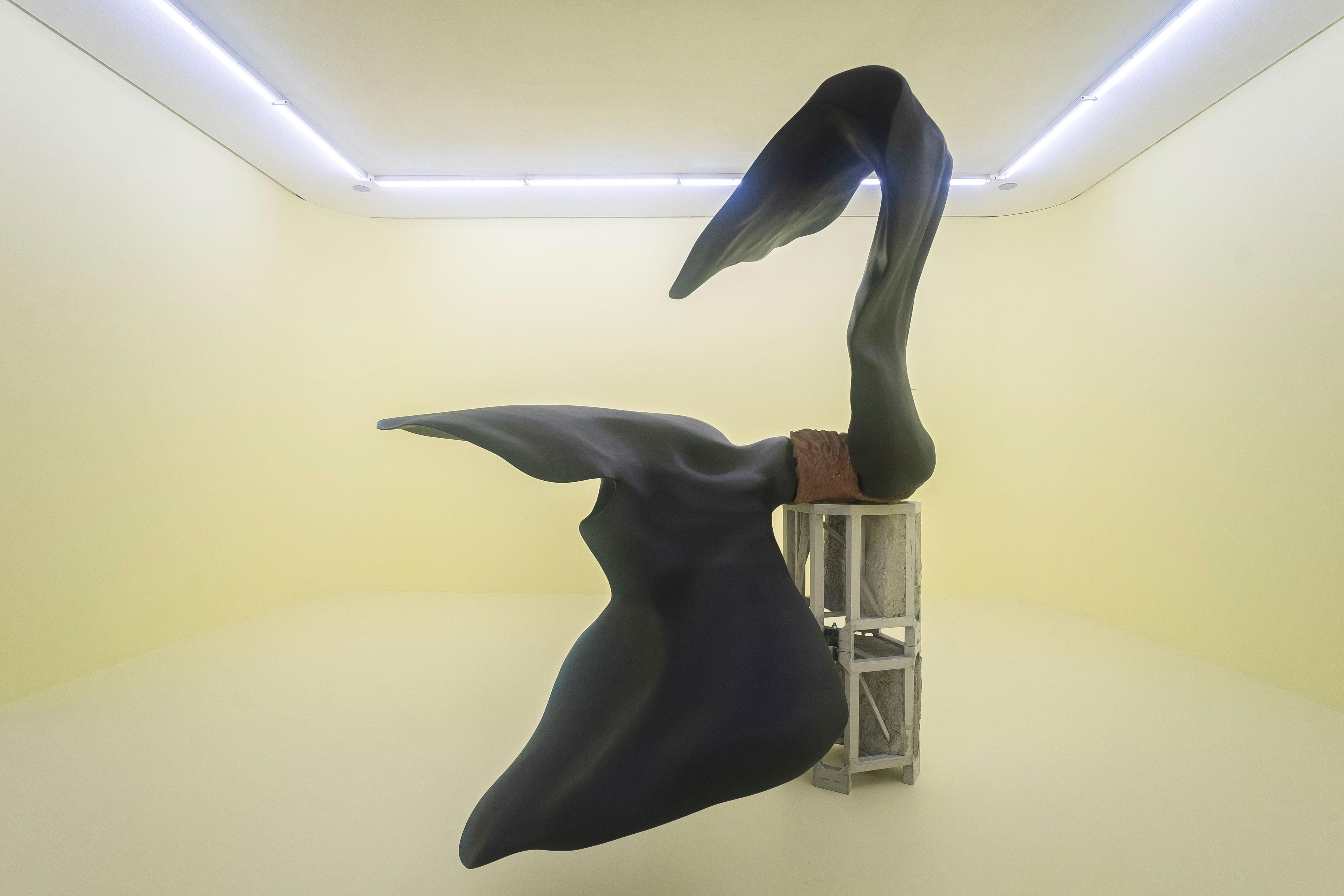 Teresa Solar Abboud, "Tunnel Boring Machine (Atlantic Ridge Multiplicity)", 2025. Installation view "Self-Portrait as a Pregnant Woman", Kunstverein Hannover, 2025. Photo: Mathias Völzke