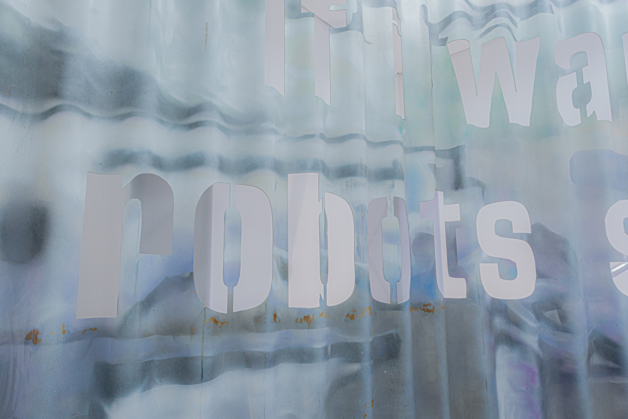 Detail: Flaka Haliti, If I Want to Go Home Will Robots Send Me Somewhere Else?, 2021, Photo: Kai Knoerzer © the artist and Galerie Stadt Sindelfingen, Courtesy: Galerie Stadt Sindelfingen