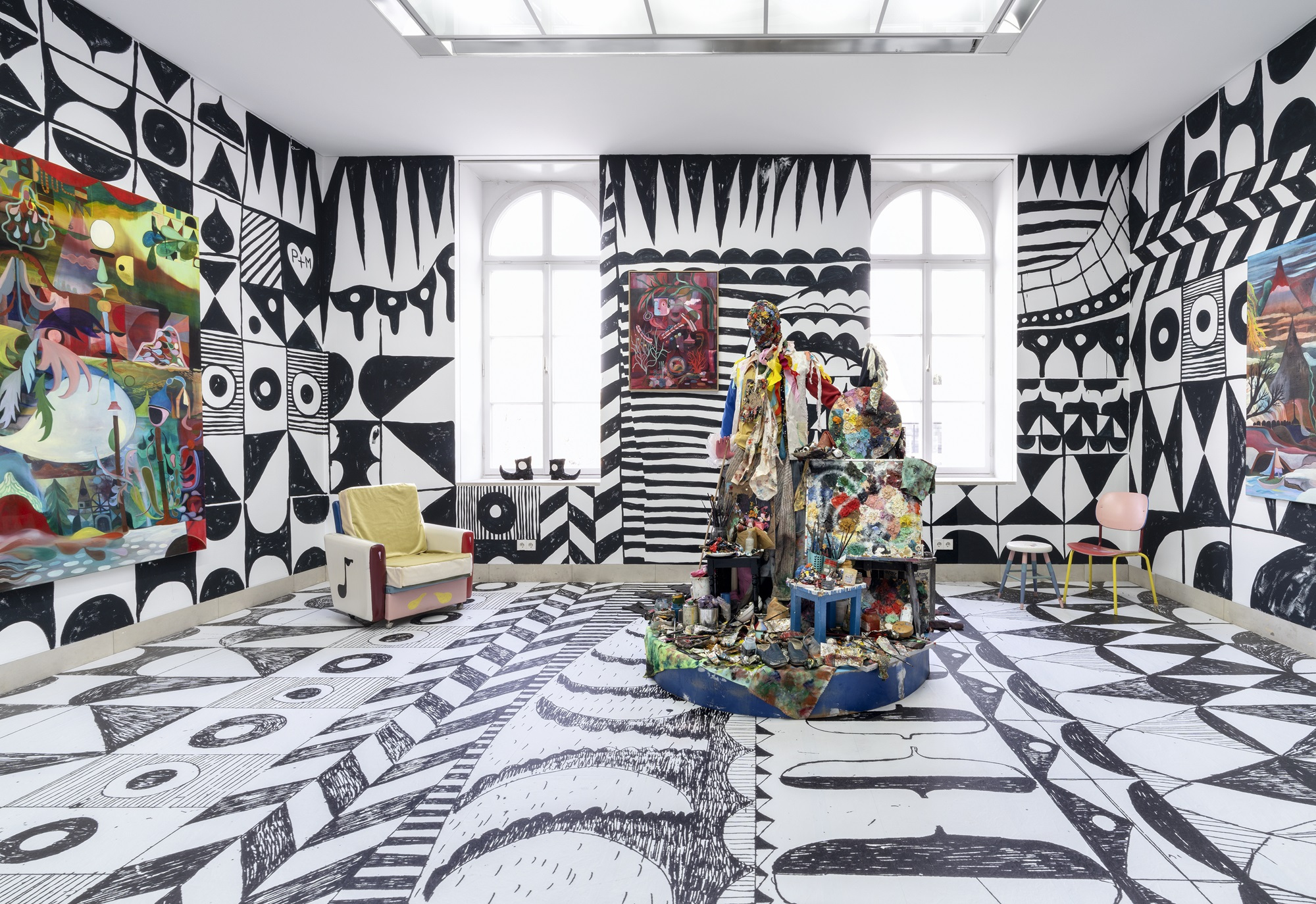 Installation view: Monika Michalko, Photo: Wolfgang Günzel © the artist and Galerie Stadt Sindelfingen, Courtesy: the artist, Galerie van de Loo, München and Produzentengalerie Hamburg