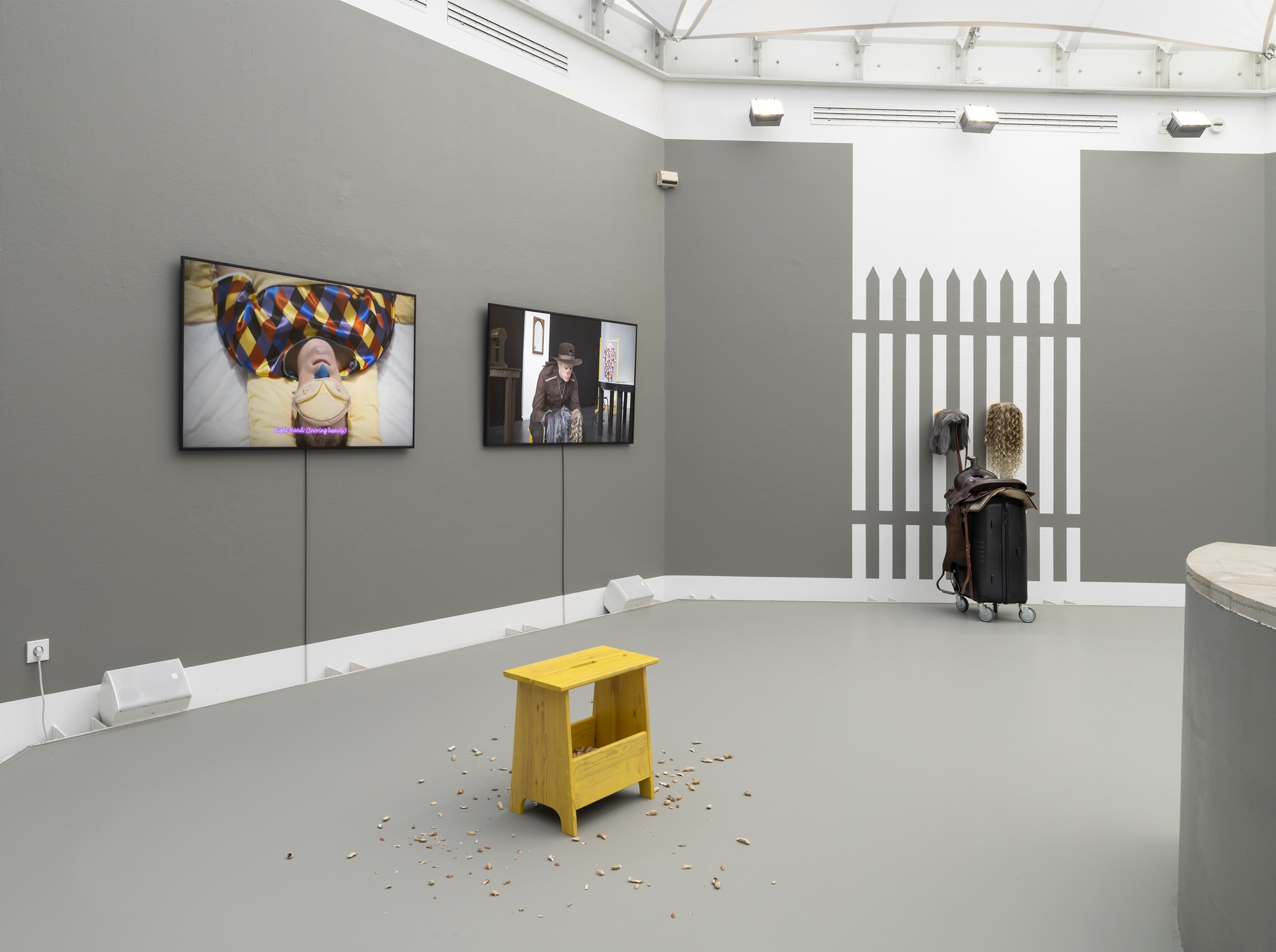 Installation view: Mike Bourscheid, Sunny Side Up and Other Sorrowful Stories, 2021, Agnes, 2023, Photo: Wolfgang Günzel © the artist and Galerie Stadt Sindelfingen, Courtesy: the artist