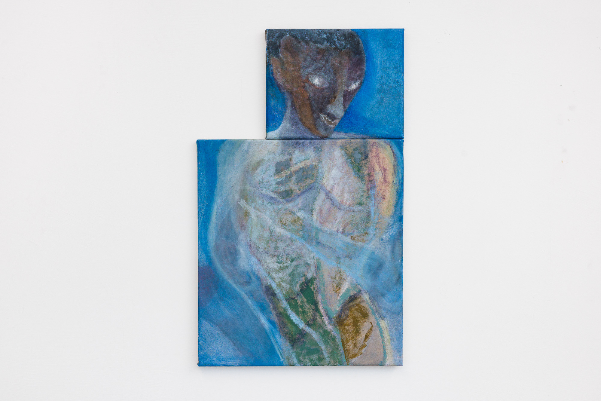 Wolfgang Guenther, Introspect, 2025, acrylic on canvas, 74 x 45cm (Diptych)