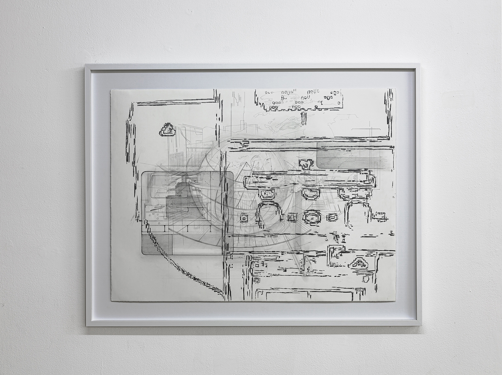 Gabrielė Adomaitytė, DEP-137, 2025. Graphite on paper, 70 x 90 cm