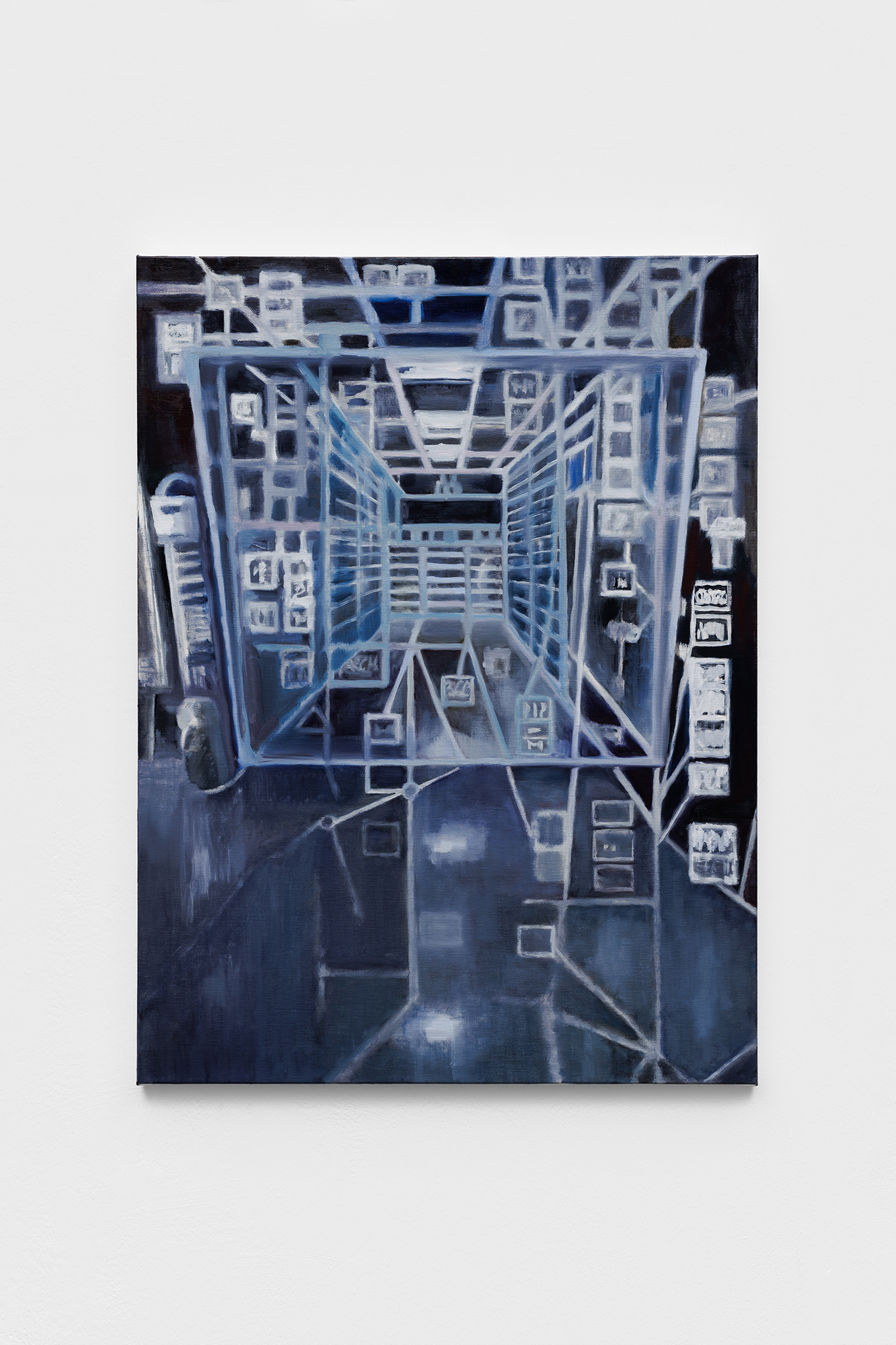 Gabrielė Adomaitytė, Condensery I, 2025. Oil on linen, 80 x 60 cm