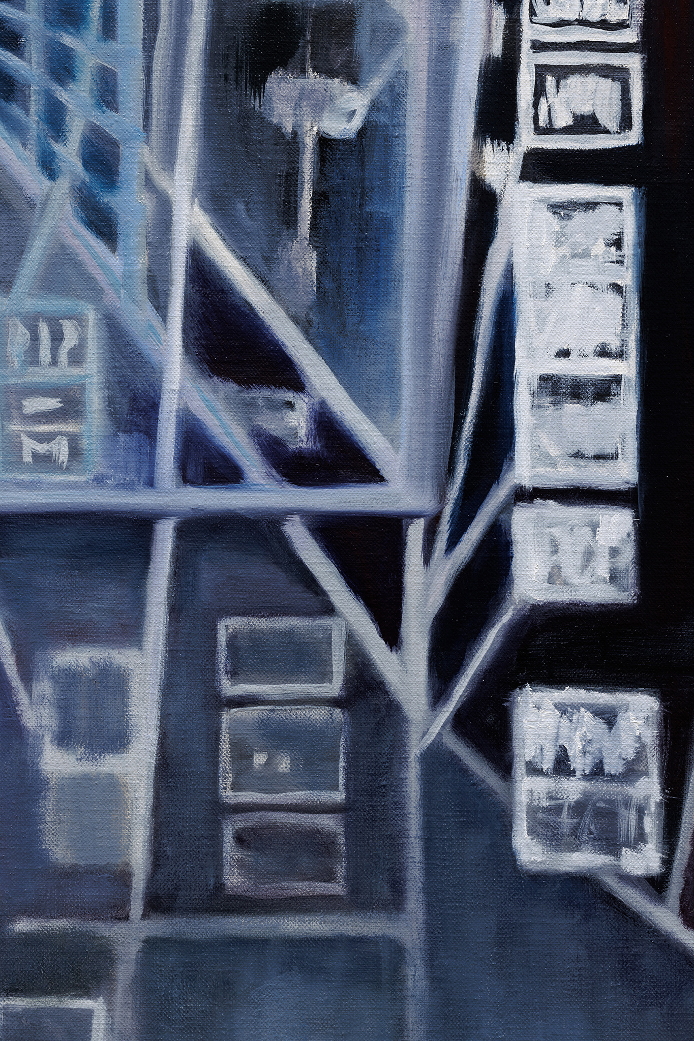 Gabrielė Adomaitytė, Condensery I, 2025. Oil on linen, 80 x 60 cm (detail)