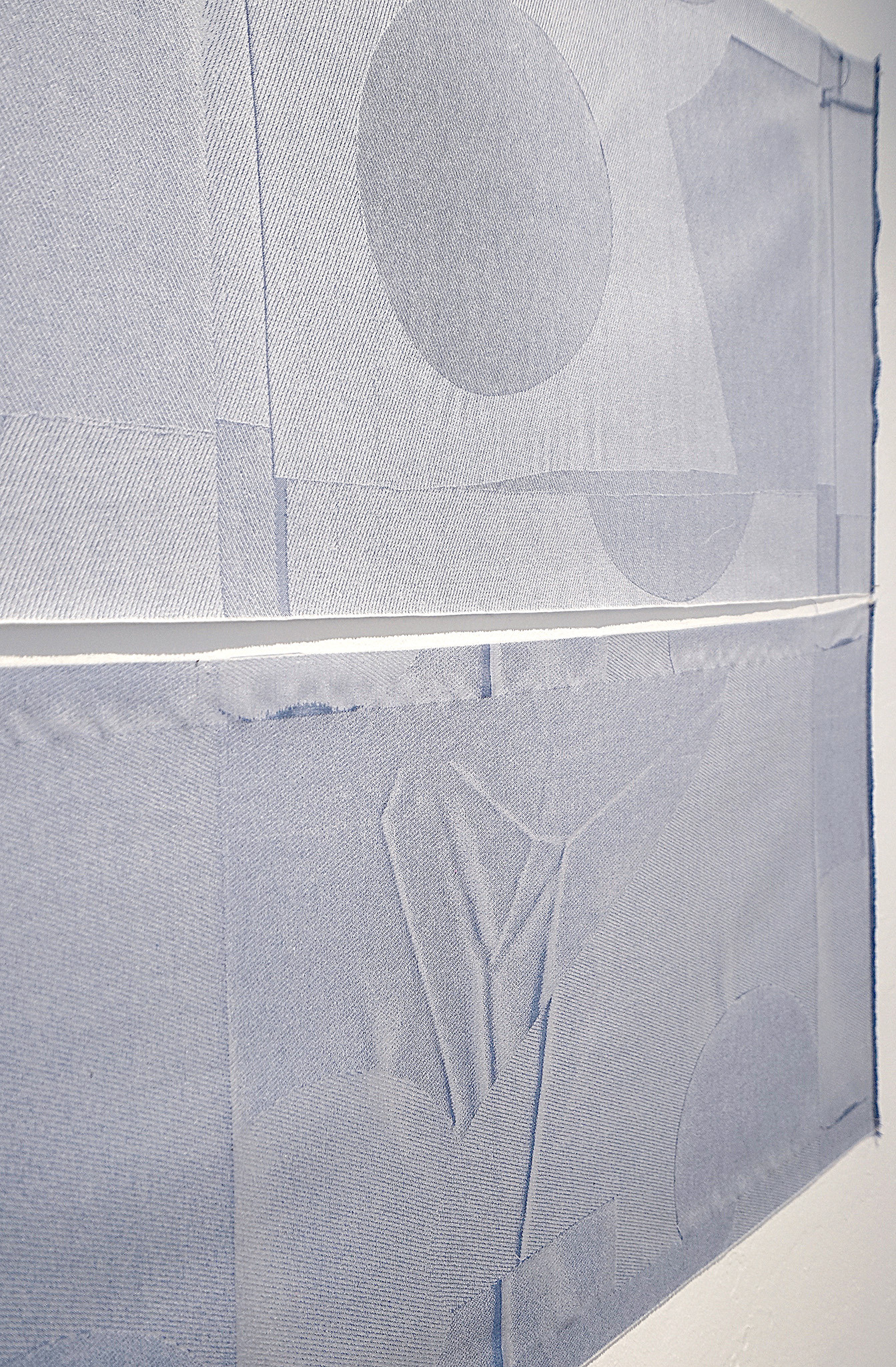 Maike Jansen, Stoffbilder III & IV, Jacquardweaves, 2024