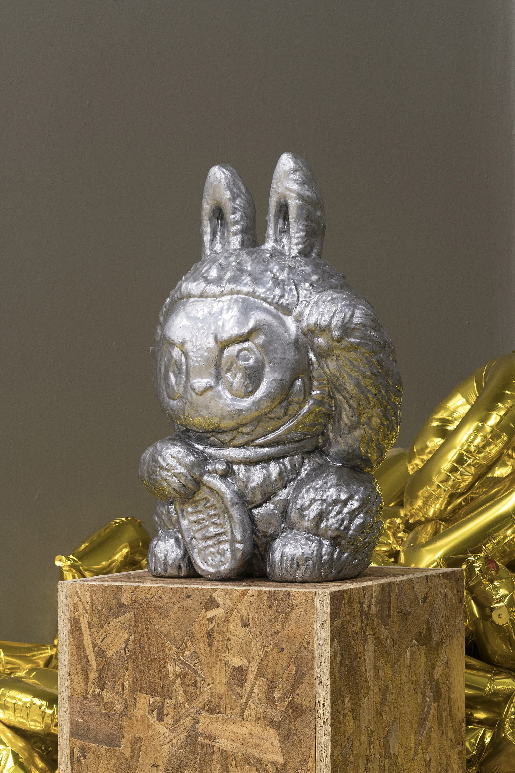 Of Luck and Cuteness at the Escapeless Vortex of the End of Times 3D print, silver pigment, polyurethane resin 56 x 30 x 38 cm 2026