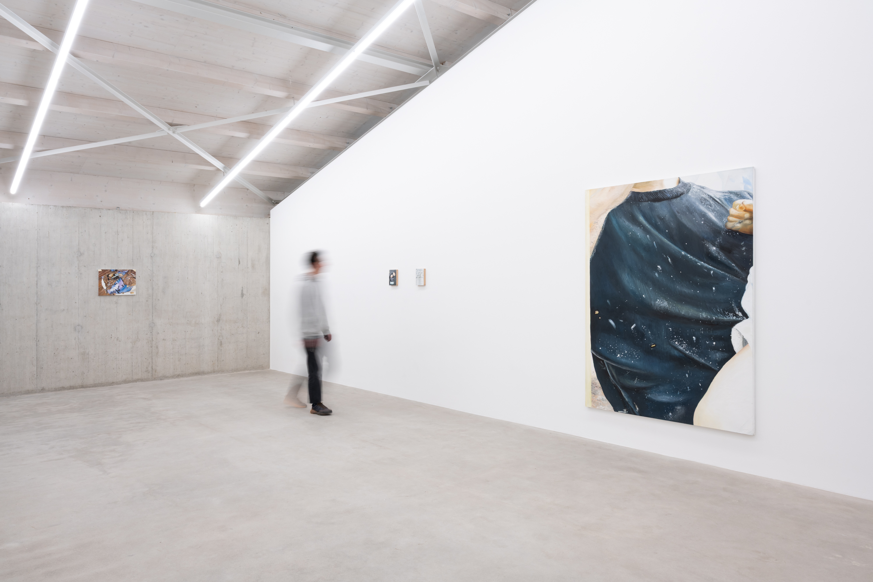 Mireille Blanc, Anniv (J). Courtesy the artist, Galerie Anne-Sarah Bénichou. Oeufs; Refrain; Astérisme . Courtesy of the artist and THE PILL ® Installation view Kunsthaus Baselland 2026. © 2026, ProLitteris, Zurich. Photo: Finn Curry