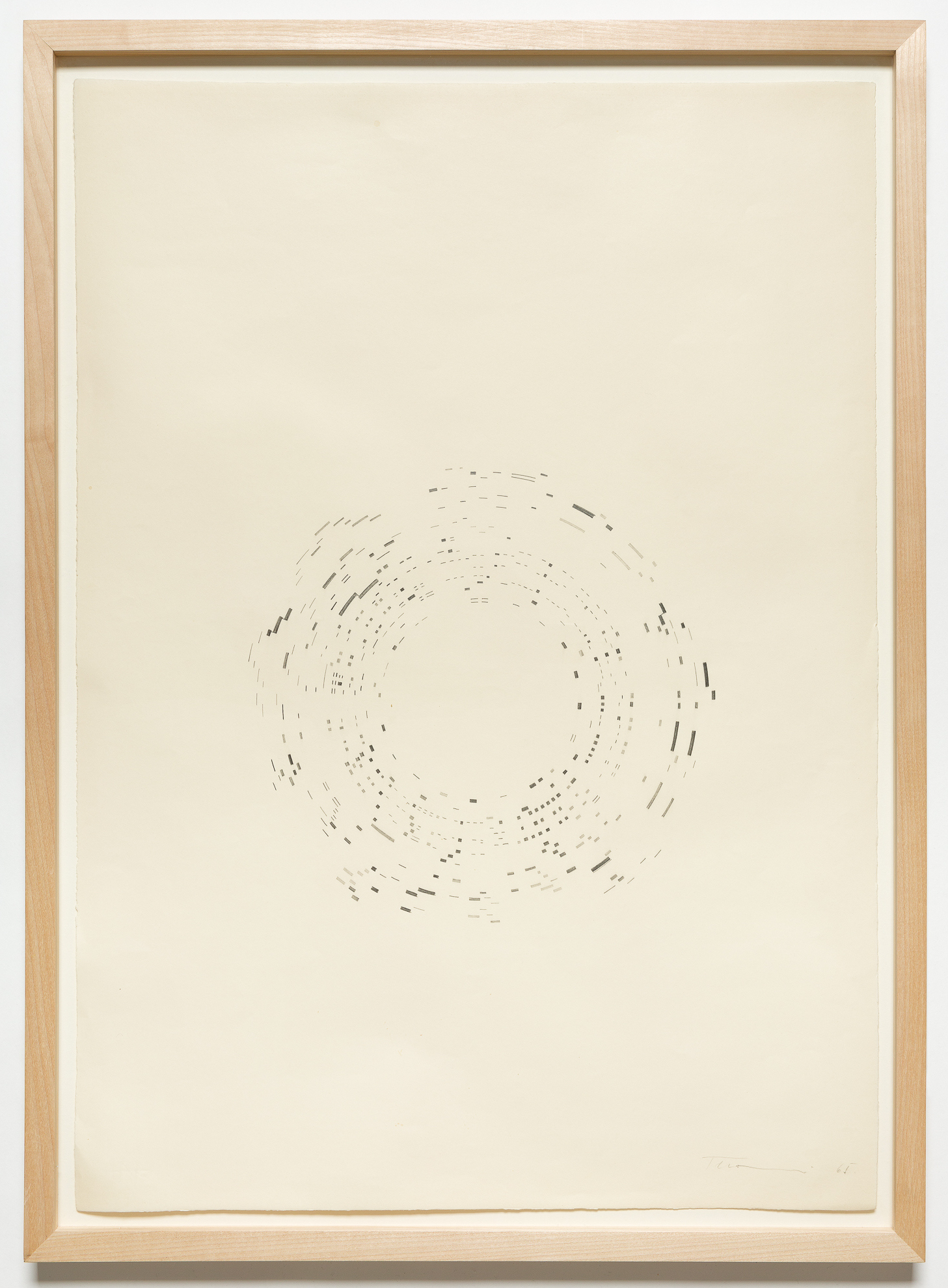 Erwin Thorn, Random Tune, 1965, pencil on paper, 76 x 54 cm