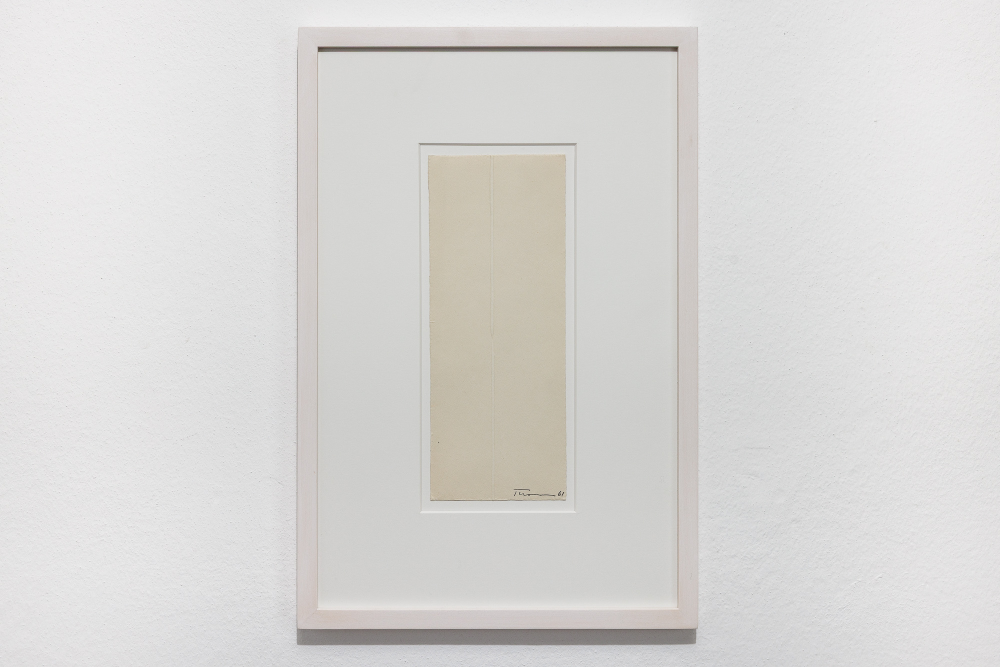 Erwin Thorn, untitled, 1961, ink and embossing on paper, 26,5 x 10,6 cm