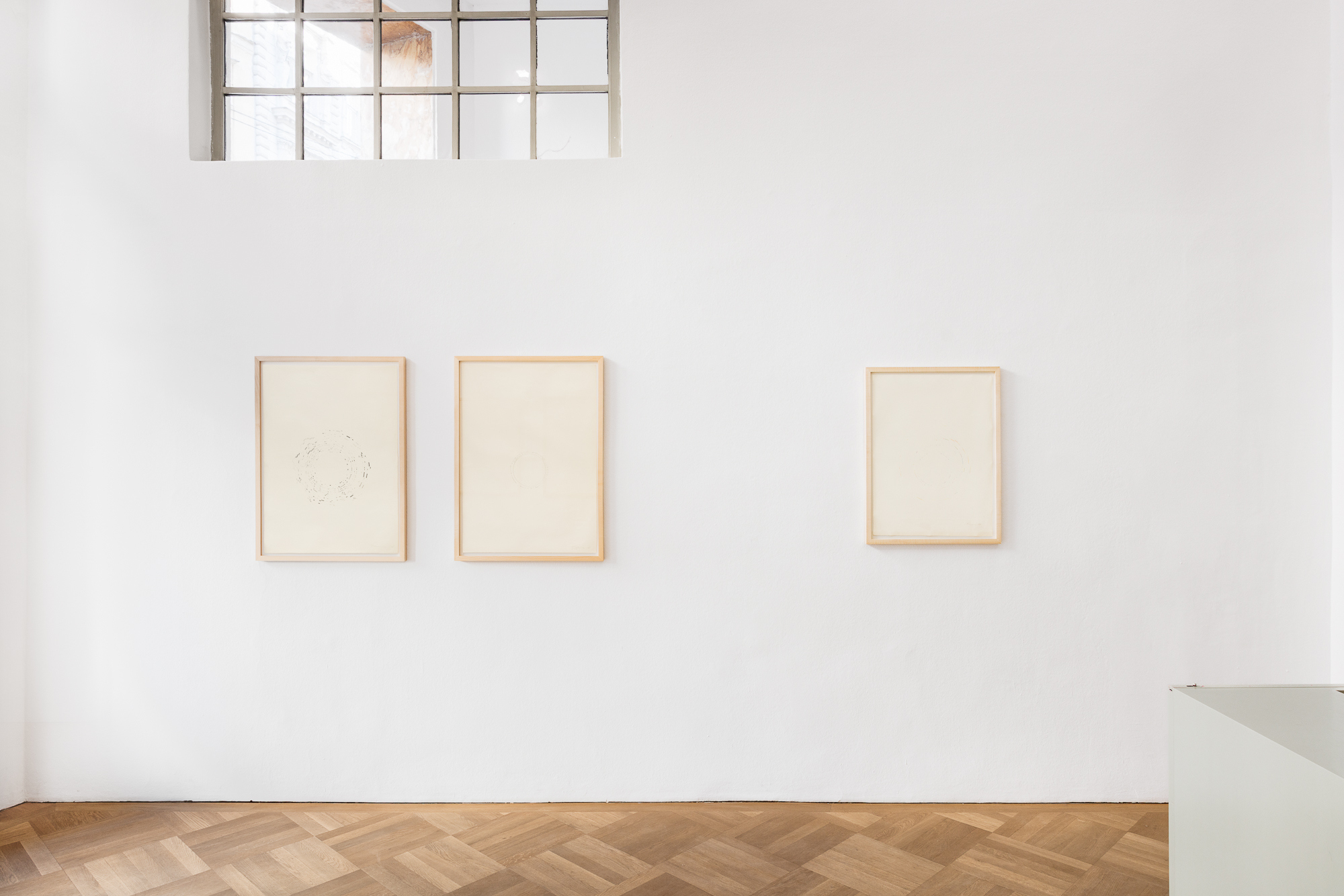 Exhibition view Random Tunes and Fire Drawings, Erwin Thorn,  Lombardi-Kargl, 2026, Vienna