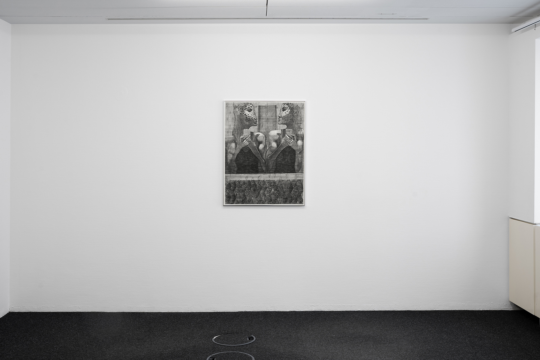 Katharina Schücke, Spiegel, installation view, GOODBANK, Frankfurt am Main 2026.