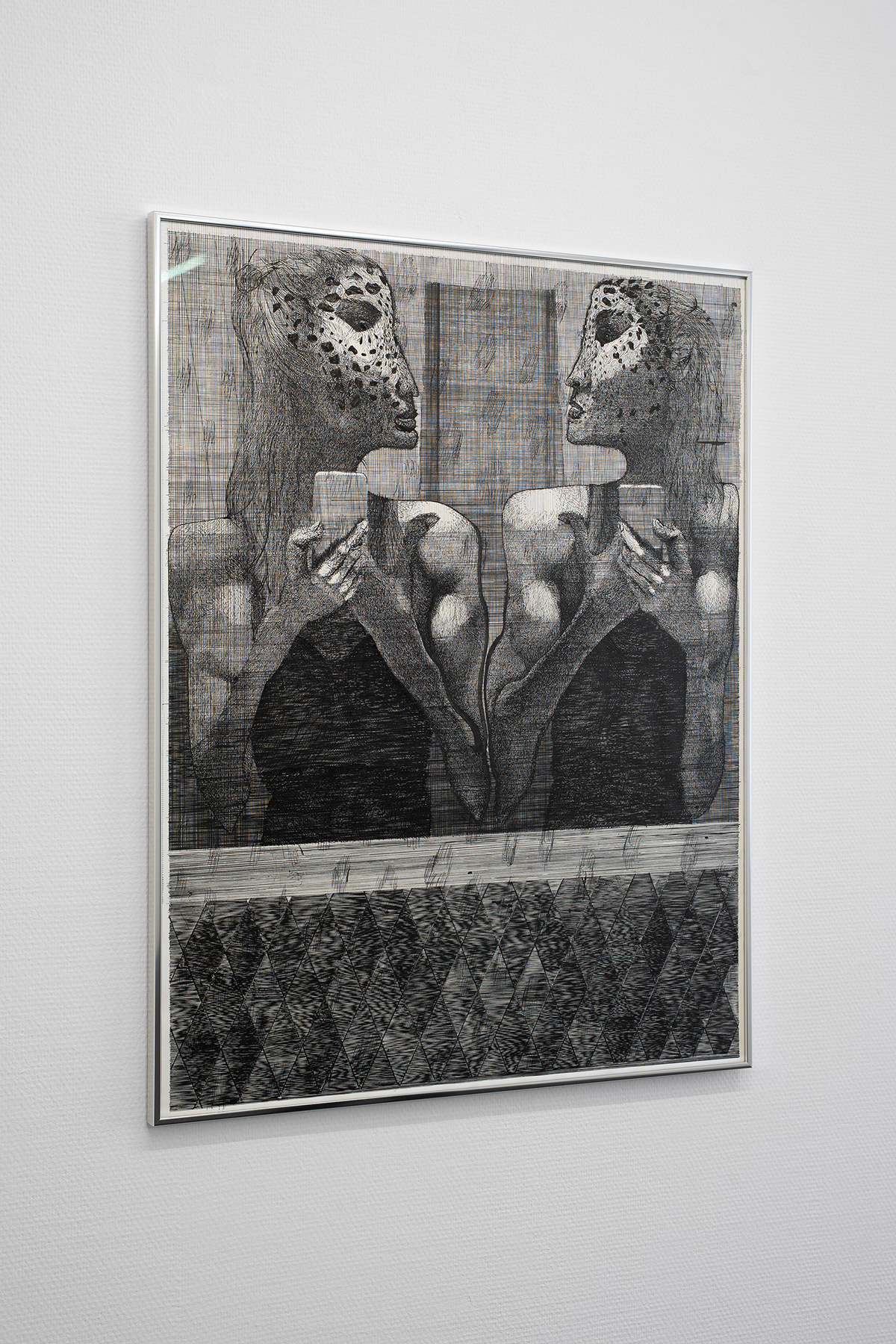 Katharina Schücke, Spiegel, installation view, GOODBANK, Frankfurt am Main 2026.