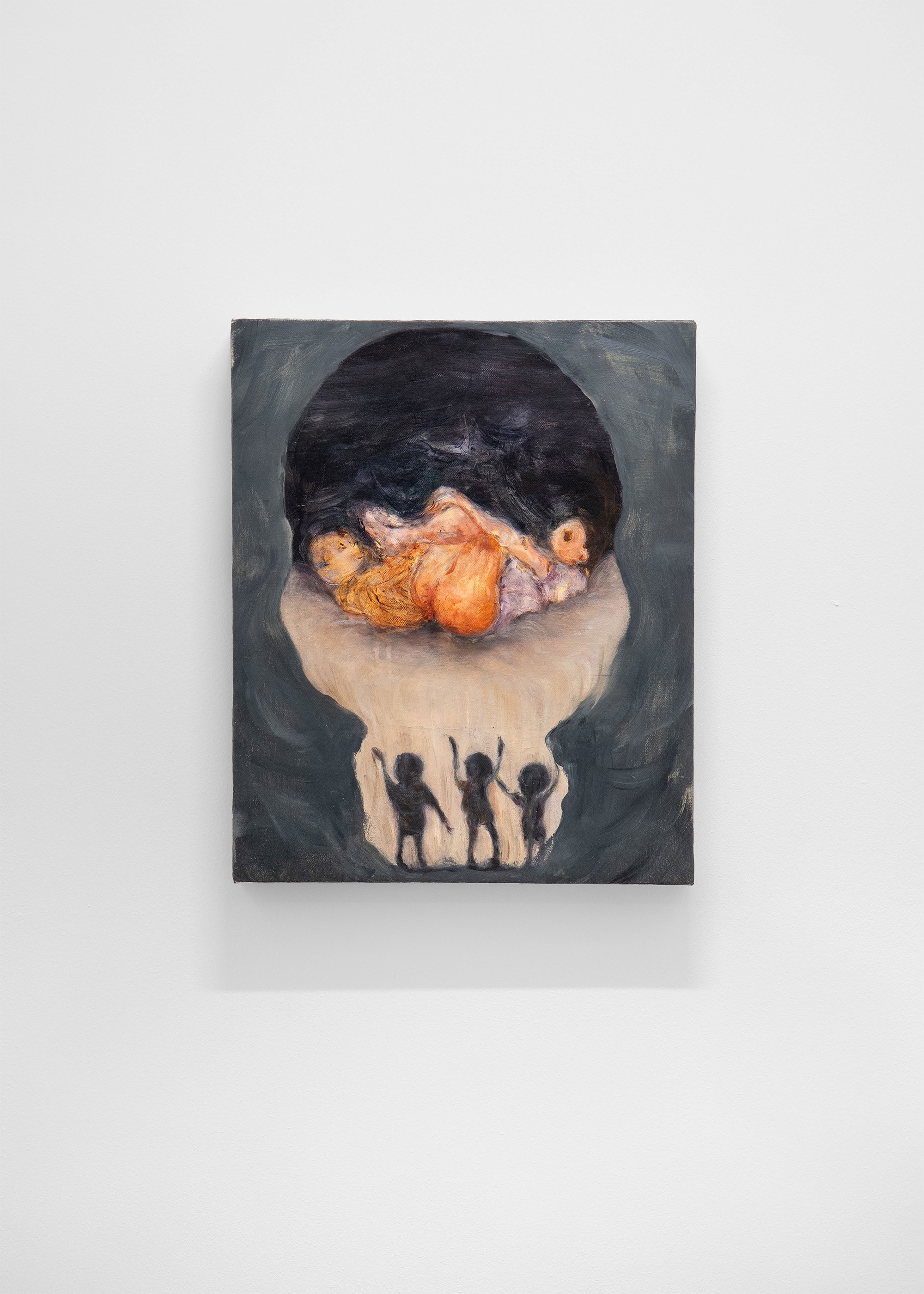 Chunghee Yun, Skull, 2025, 17 x 14 cm, Oil on Canvas