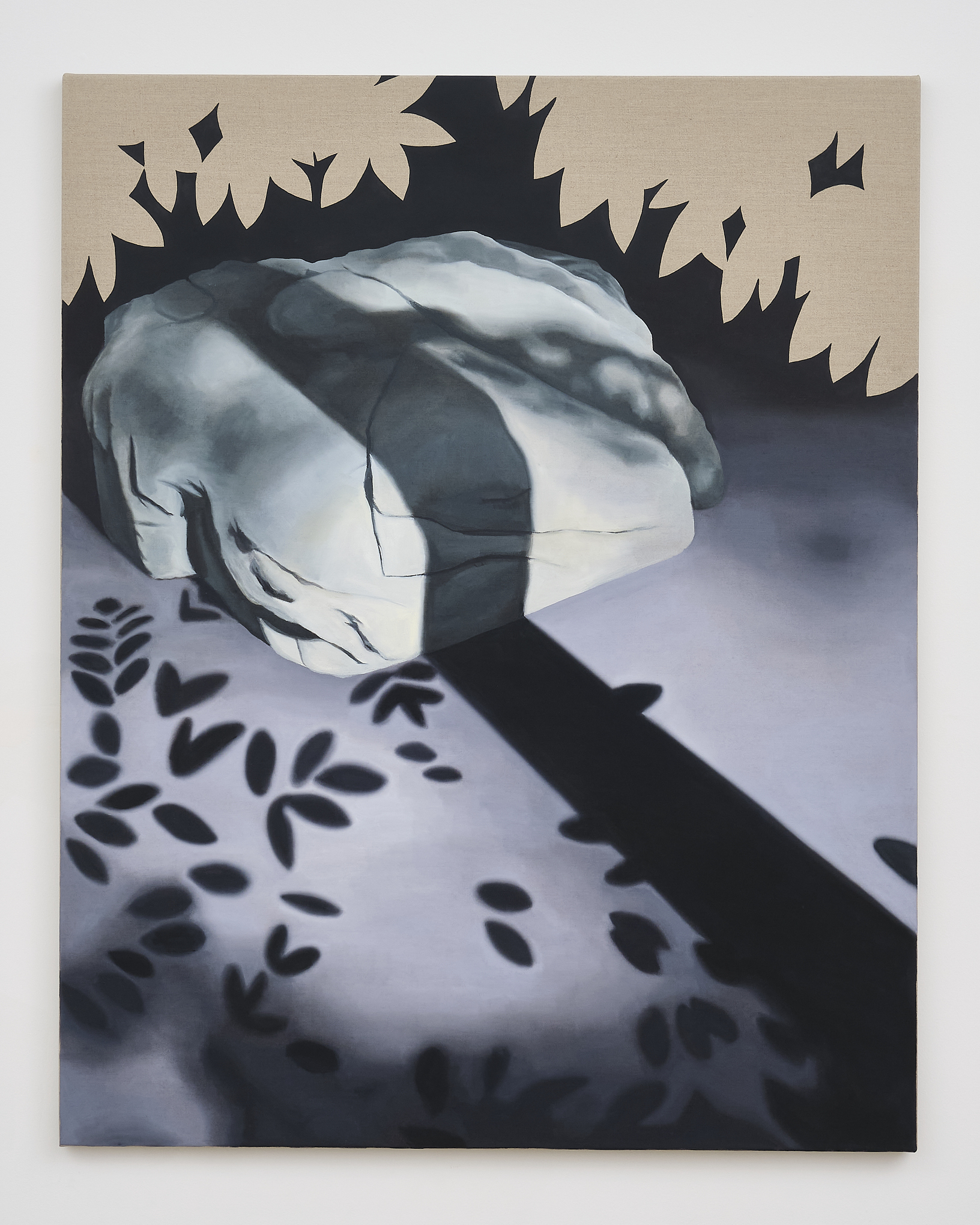 Madeline Ludwig-Leone, Glacial Erratic, 2025. Oil on linen 40 x 50 inches.
