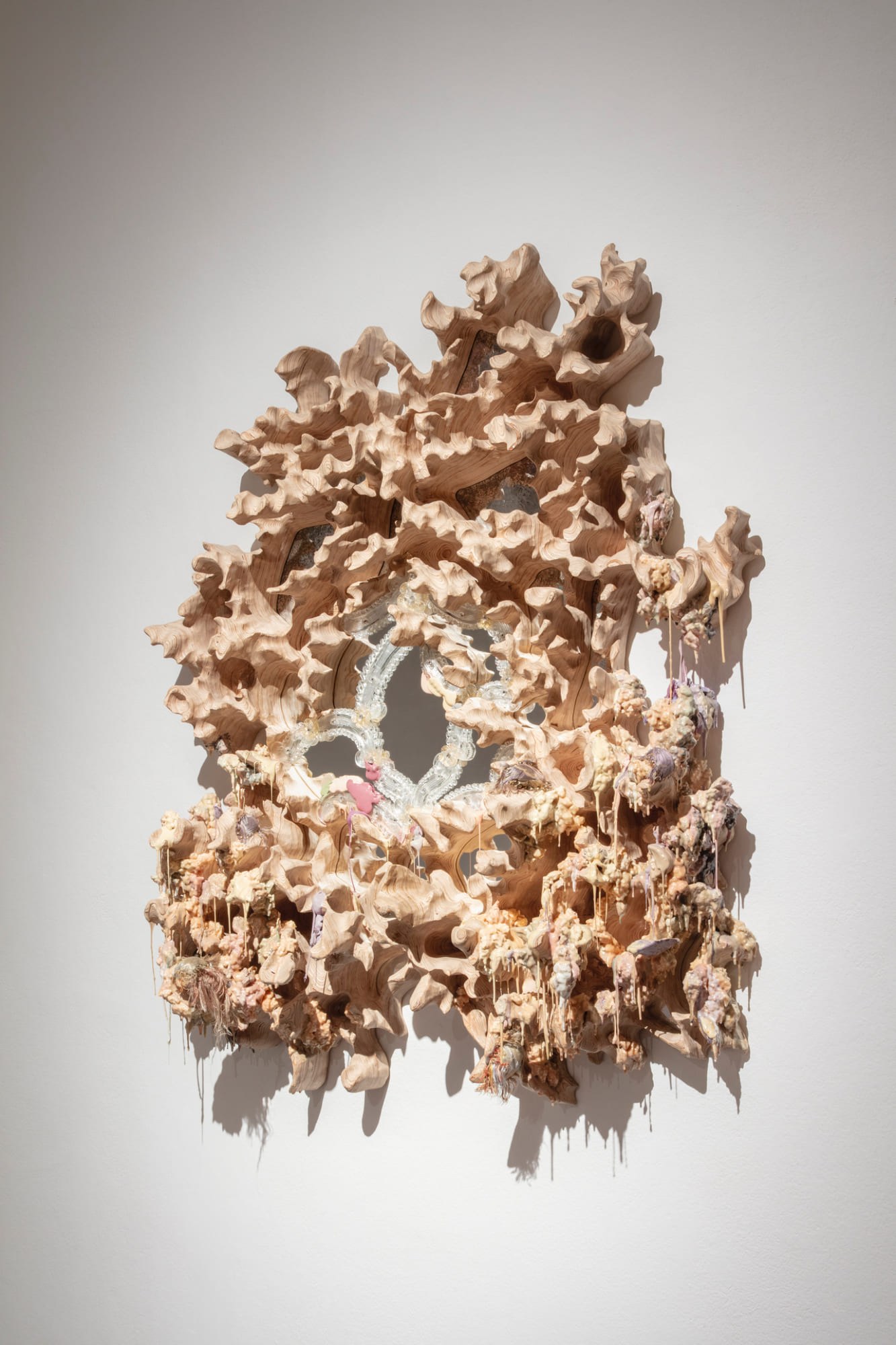 Mirror (series Fading Re ection), 2023; exhibition view from It Grows With You, 2026, MeetFactory