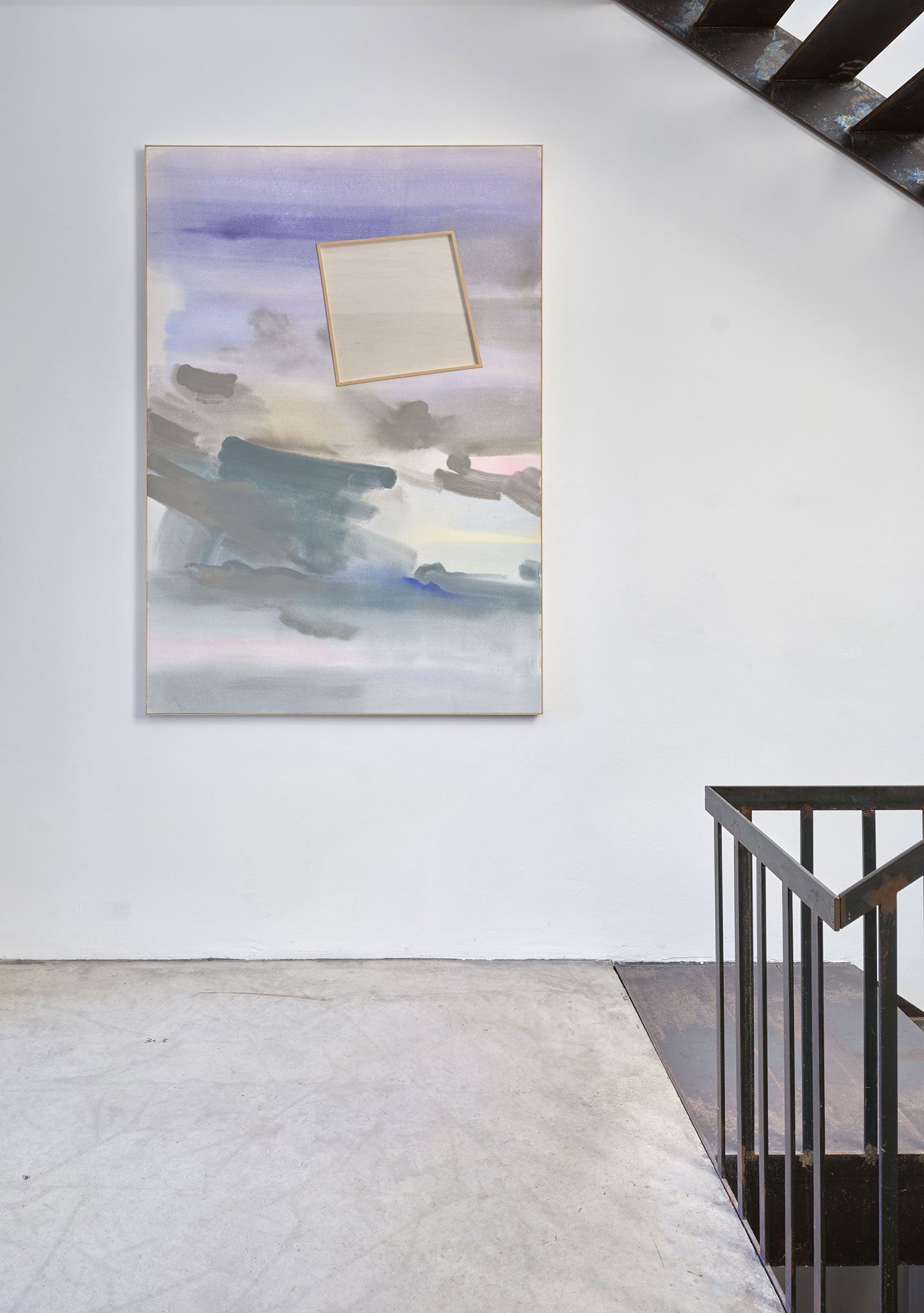 Béla Pablo Janssen, Installationsansicht Theater der Sonnenzuwendung, Le soleil se lève derrière l’abstraction XI, 2015, NAK Neuer Aachener Kunstverein, Erdgeschoss. Courtesy: the artist and private collection, Neuss.