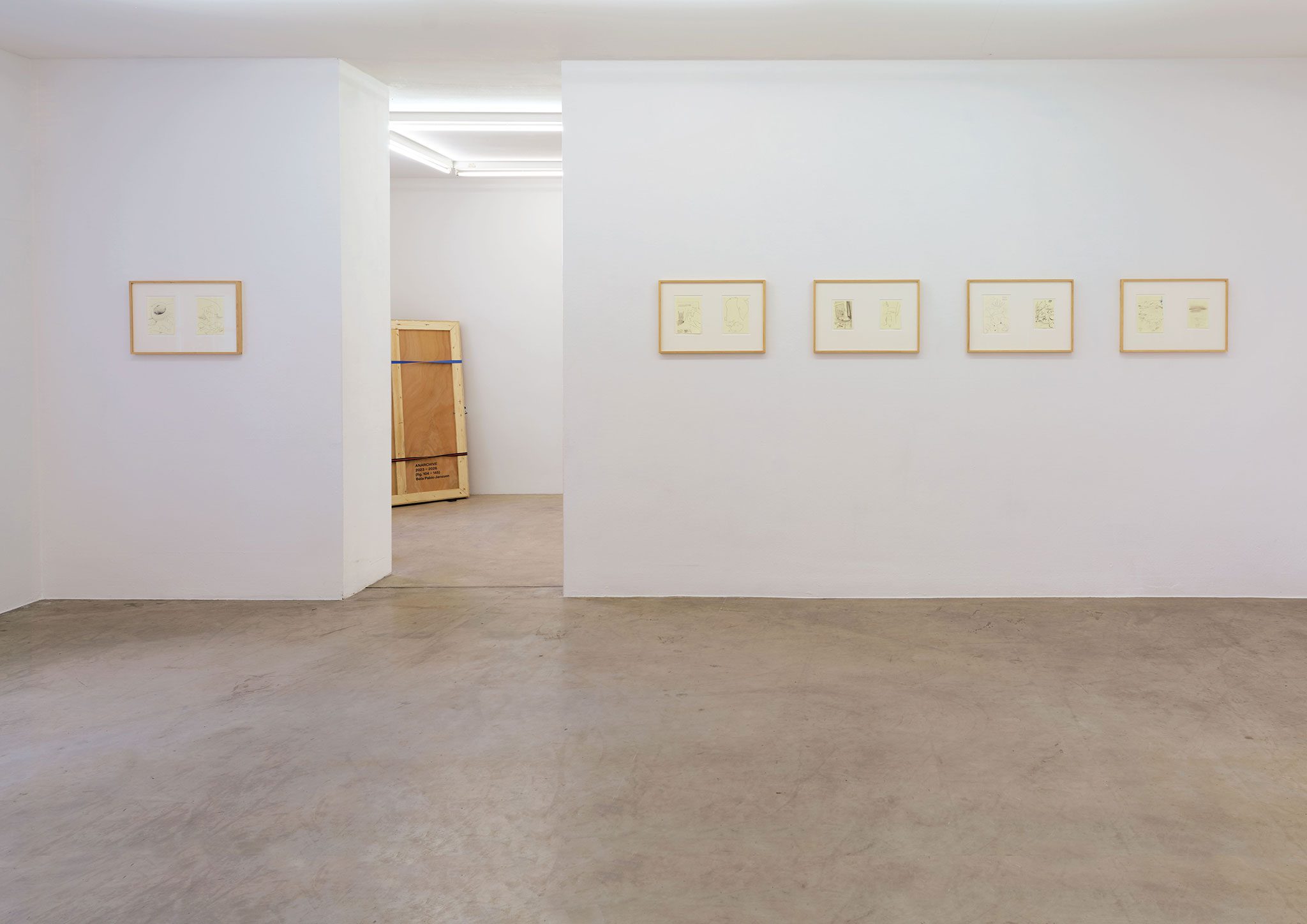 BPJ, #AA; #AA; ANARCHIVE (fig. 104 – 145), 2023–26; #AA; #AA; #098, Köln, Dez. 2011; #090, Köln, Dez. 2010; #178, Blandikow, Juli 2025; #102, Refrath, Sept. 2012; #161, Rio de Janeiro, Jan. 2023; #134, Grand-Popo, Okt. 2017.