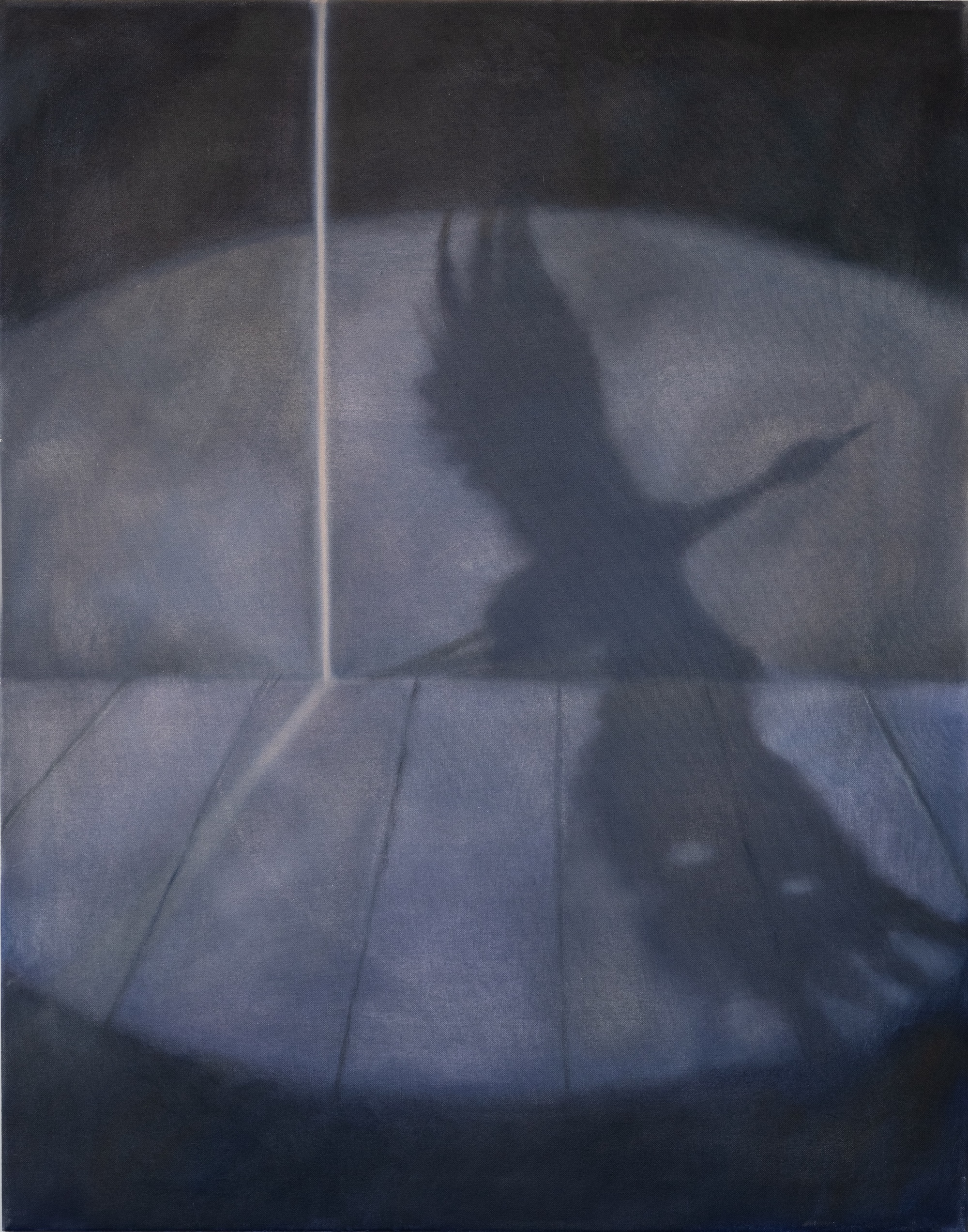 Masha Kovtun, Theatre of the war, 2022, Oil on canvas, 95 x 75 cm