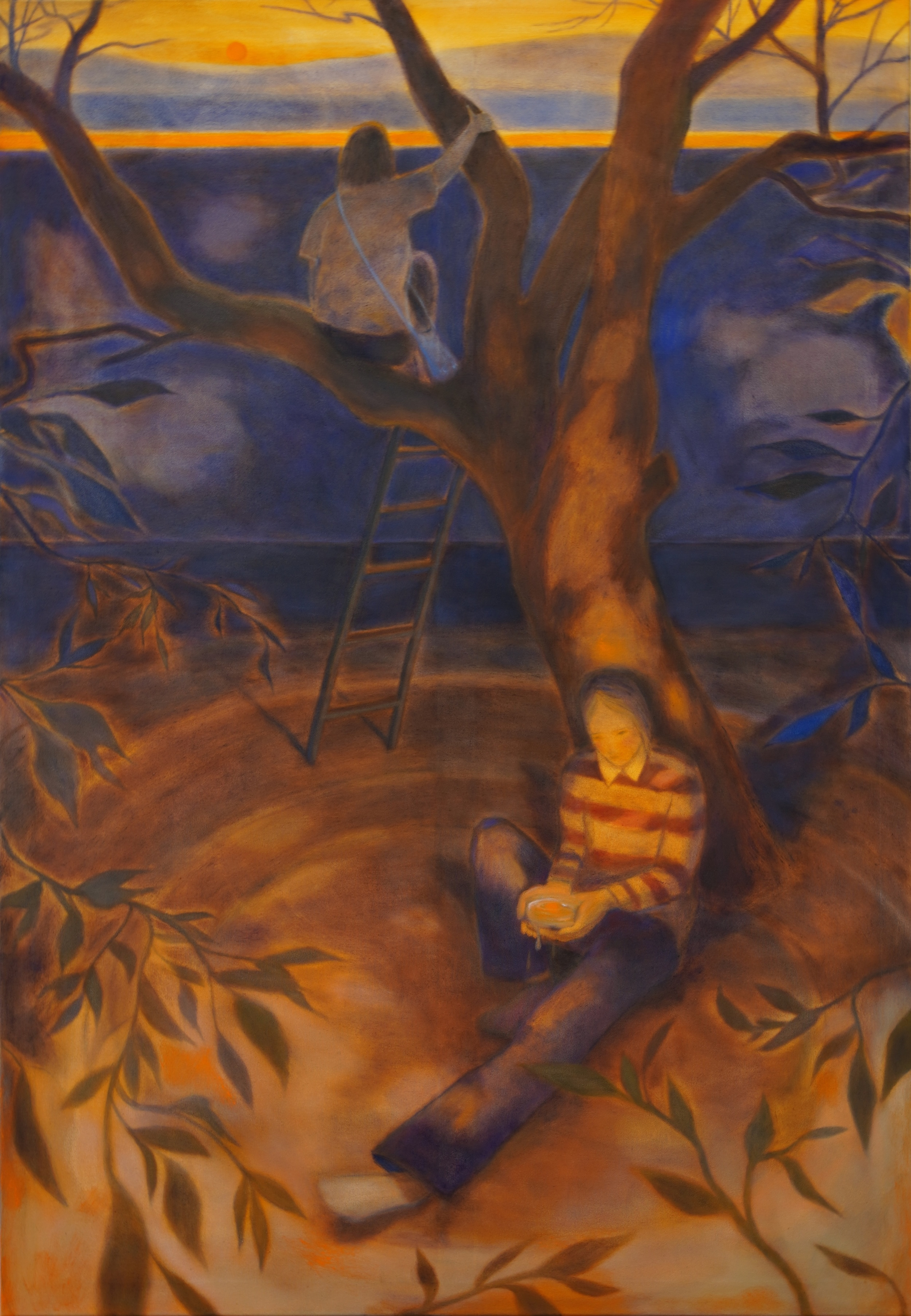 Masha Kovtun, The sun will rise and we will try again, 2025, Oil on canvas, 160 x 110 cm