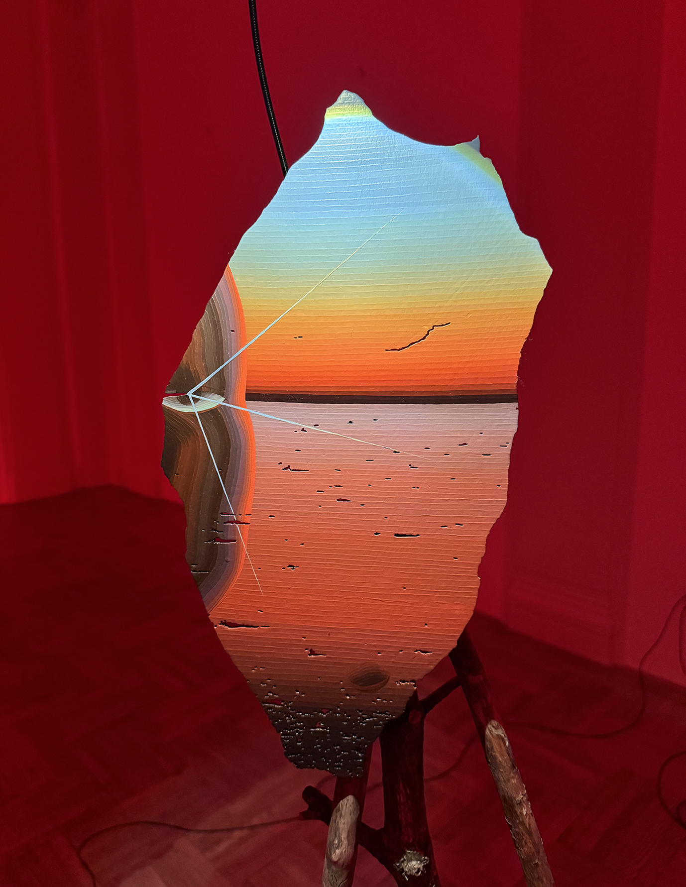 Šárka Koudelová, Sol, 2026, installation view, Museum of Arts and Design Benešov, CZ