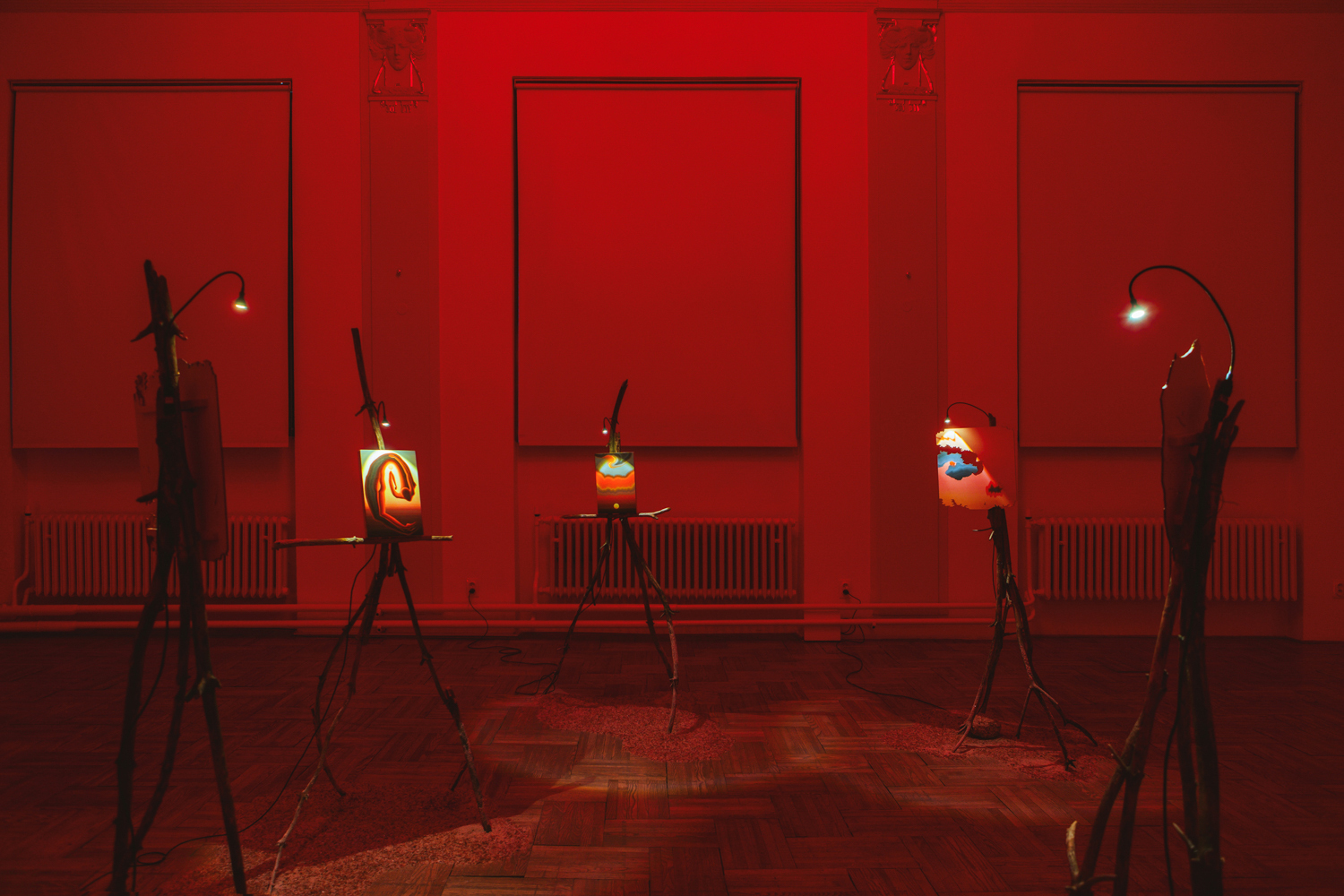 Šárka Koudelová, Sol, 2026, installation view, Museum of Arts and Design Benešov, CZ