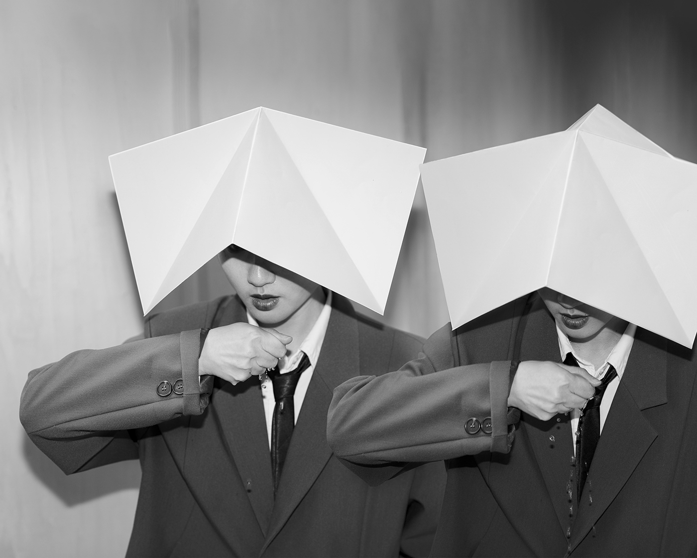 Trust Me — Staged photograph exploring relational tension and trust, part of the ongoing series presented at InCadaqués Festival. Investigating subtle power dynamics in everyday intimacy. 