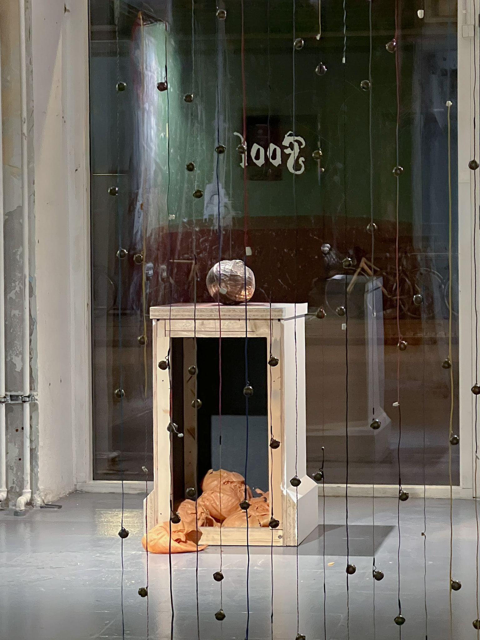 Cabbage Head (2026) Bronze, copper, wood, wax 