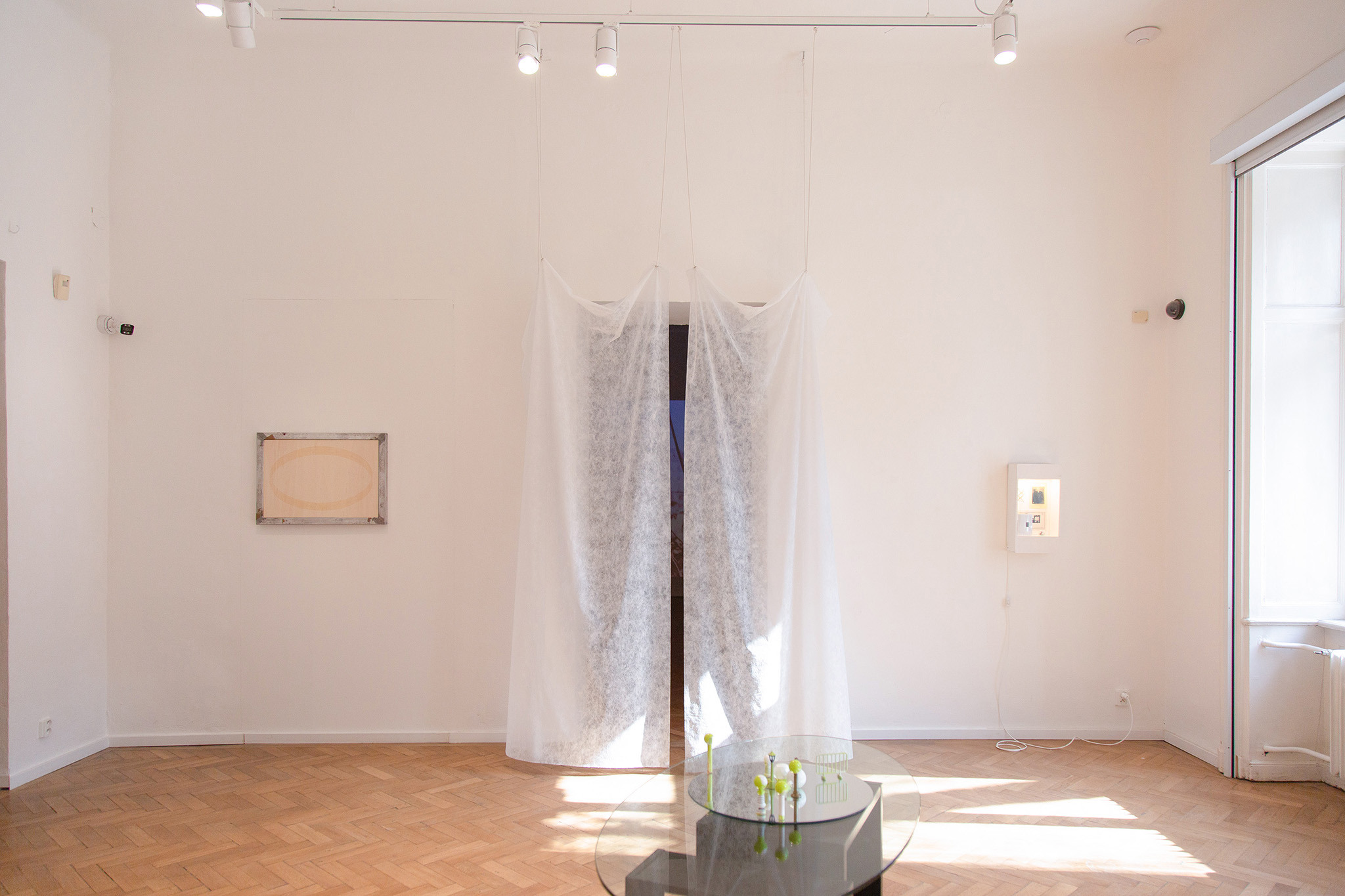 Installation View (Dining Room) left to right - Charly Mirambeau and Sebastian Koeck