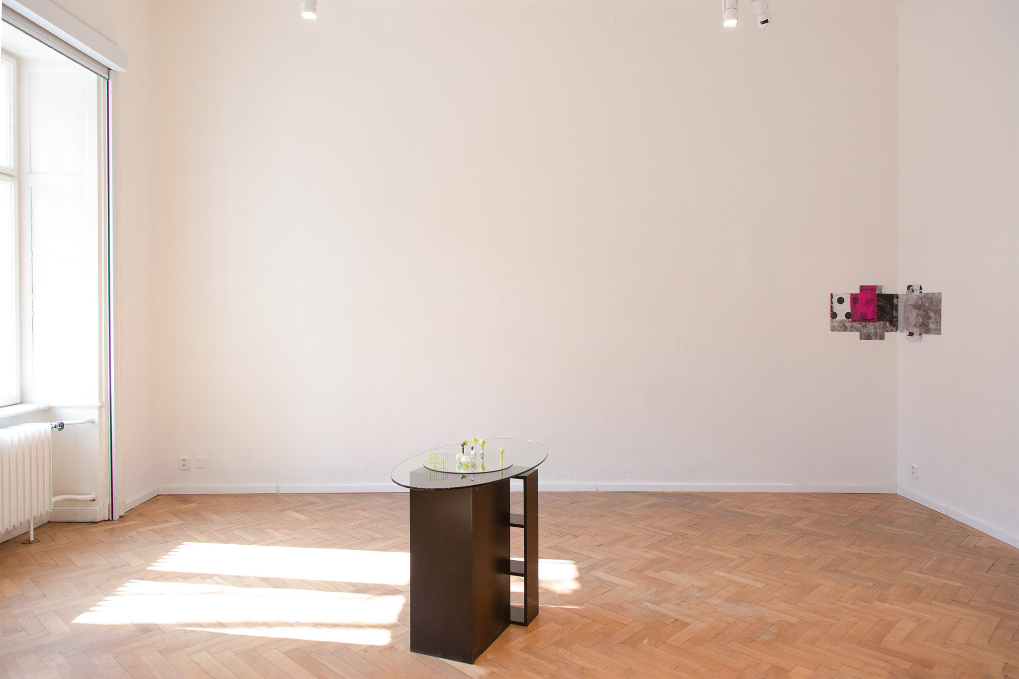 Installation View (Dining Room) left to right - Jonas Morgenthaler and Nanna Kaiser