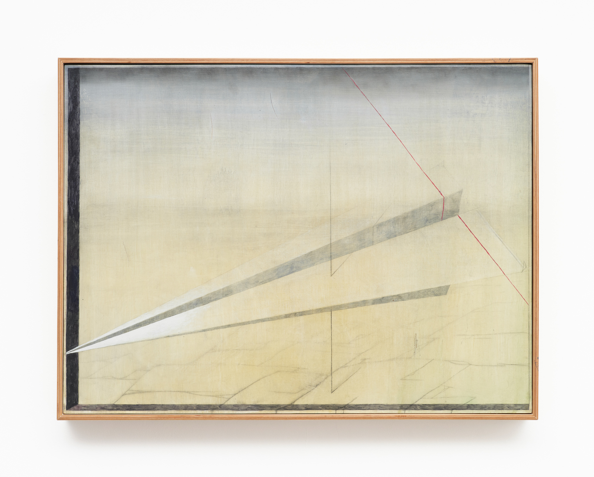 Jakub Michalak, Untitled, 2026, acrylic and pencil on wooden panels, artist’s metal frame 60 x 80 cm, Photo: Julia Malmquist