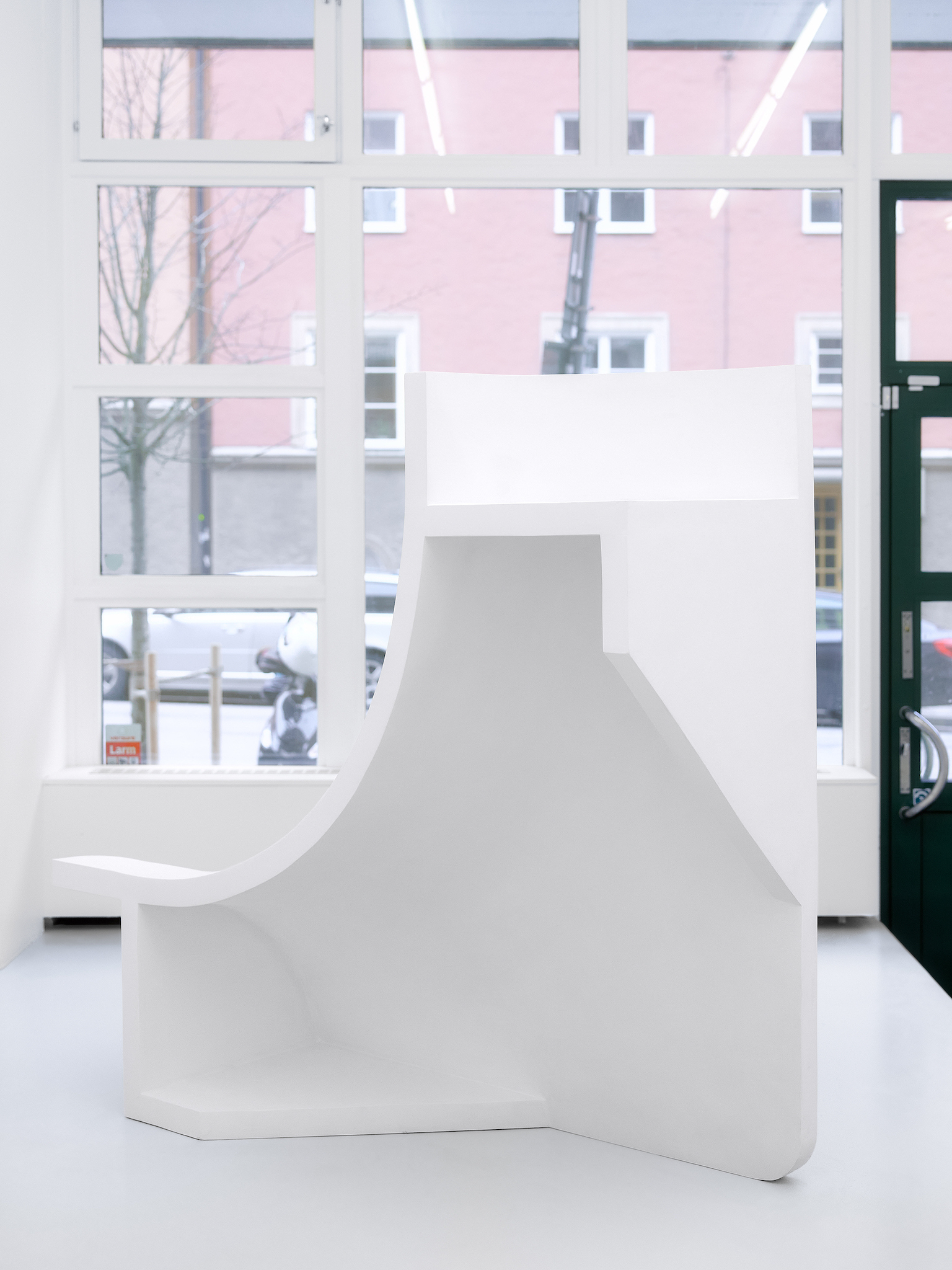 Therese Norgren, Thresholders (Module 1-5), 2026, Polystyrene, plywood, acrylic, spackling paste, marker pen, Photo: Julia Malmquist