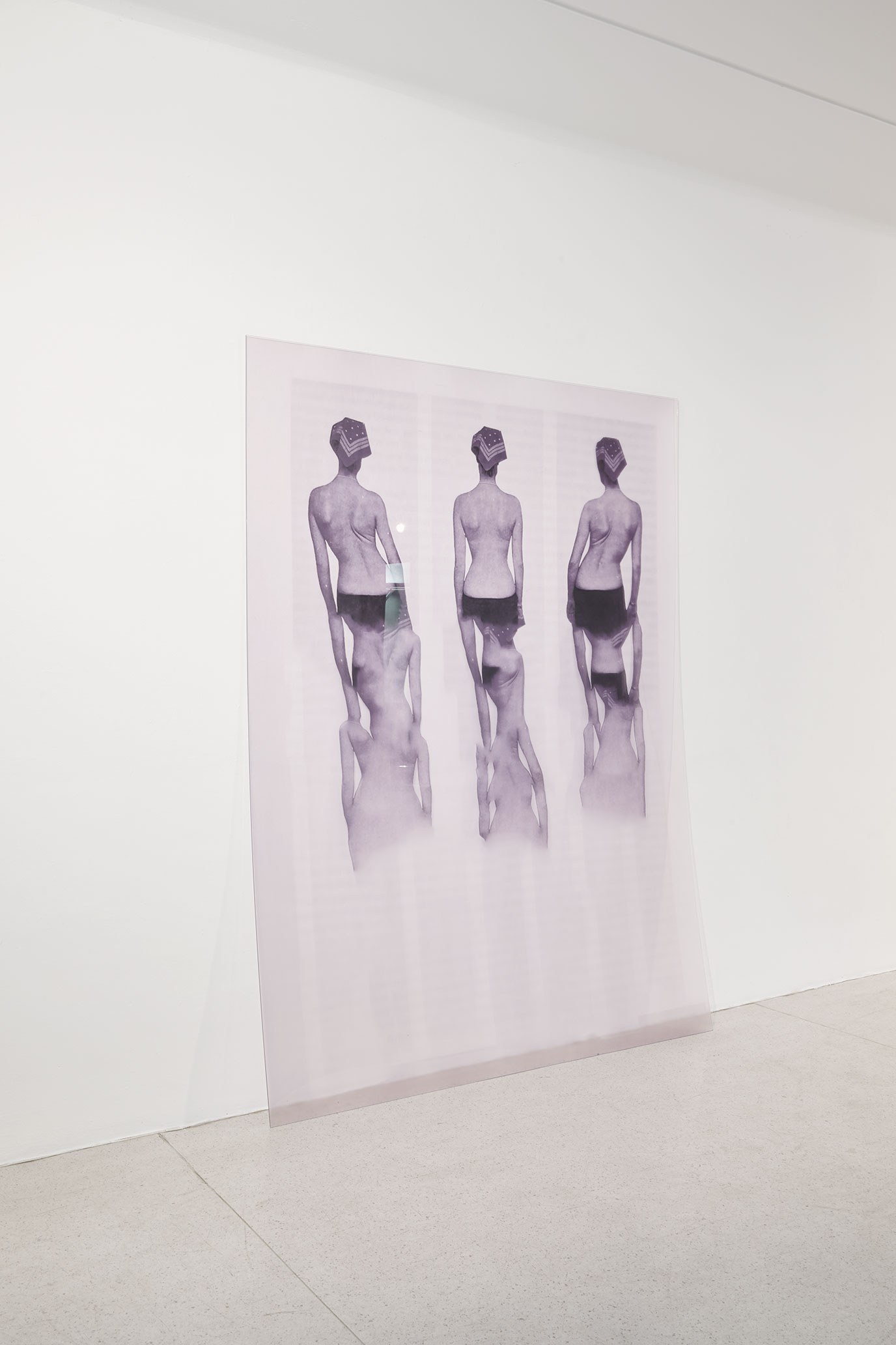 Korrektur 7 (2026), Acrylglas, Acrylic glass, scan, digitally edited using Adobe's Healing Brush tool 