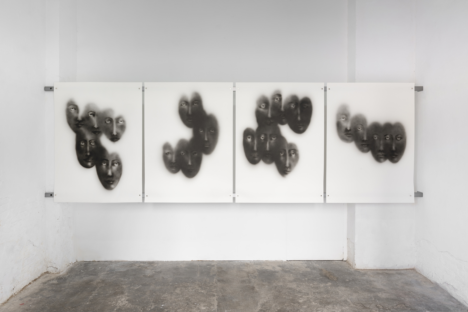 Nistagmo by Nadia Barkate, exhibition view at raccoon projects, Barcelona, 2026