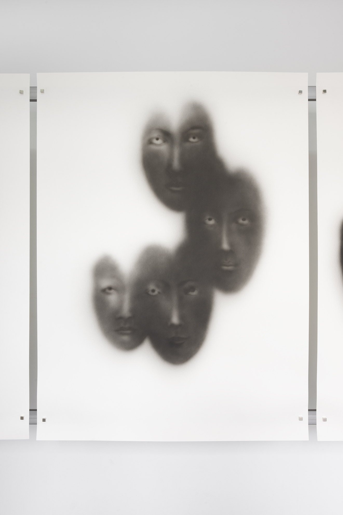 Nistagmo by Nadia Barkate, exhibition detail at raccoon projects, Barcelona, 2026