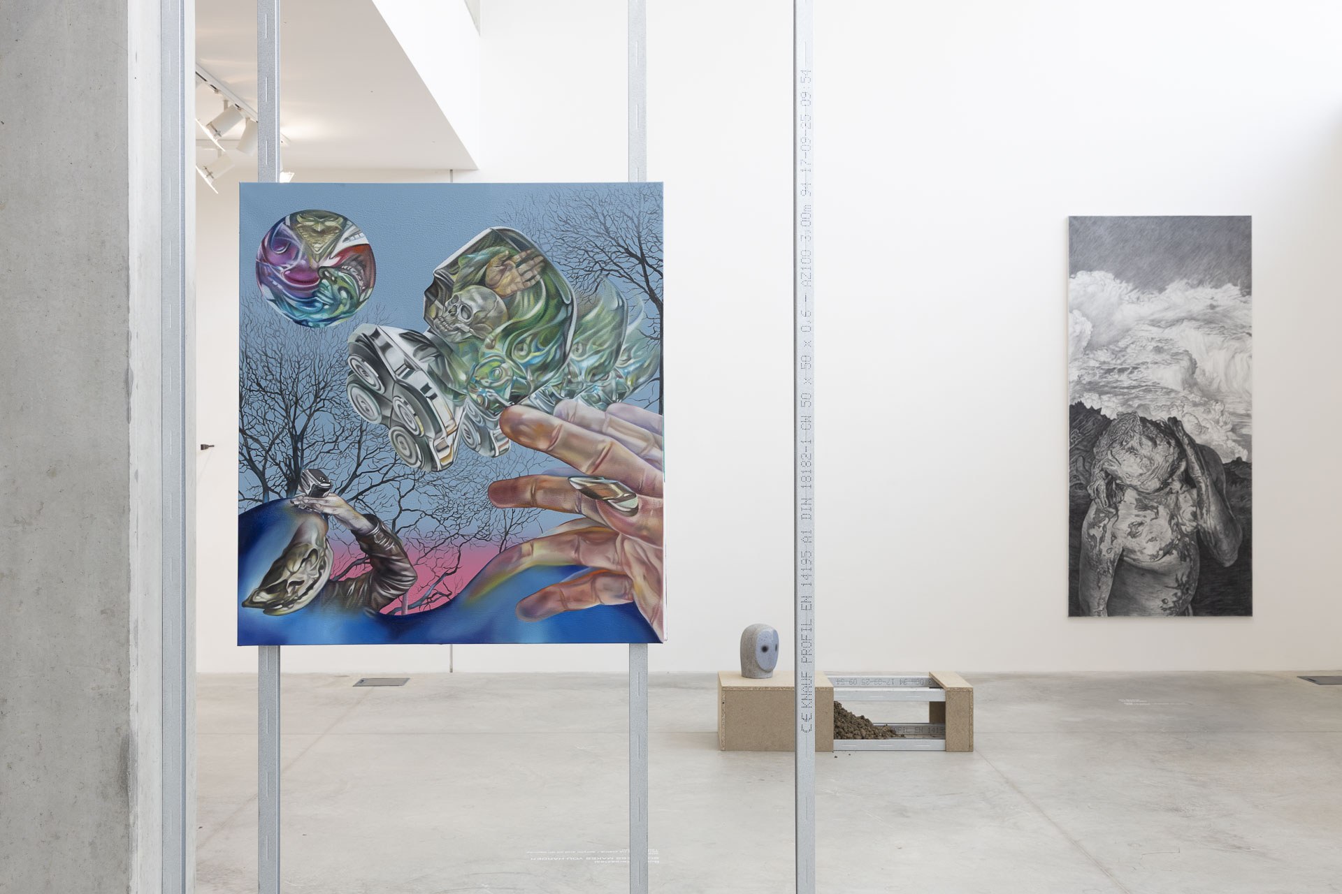 Unconscious Paradises – Botond Keresztesi – Once in a while, I’ll lost everything, 2026, acrylic and oil on canvas, 120 x 110 cm