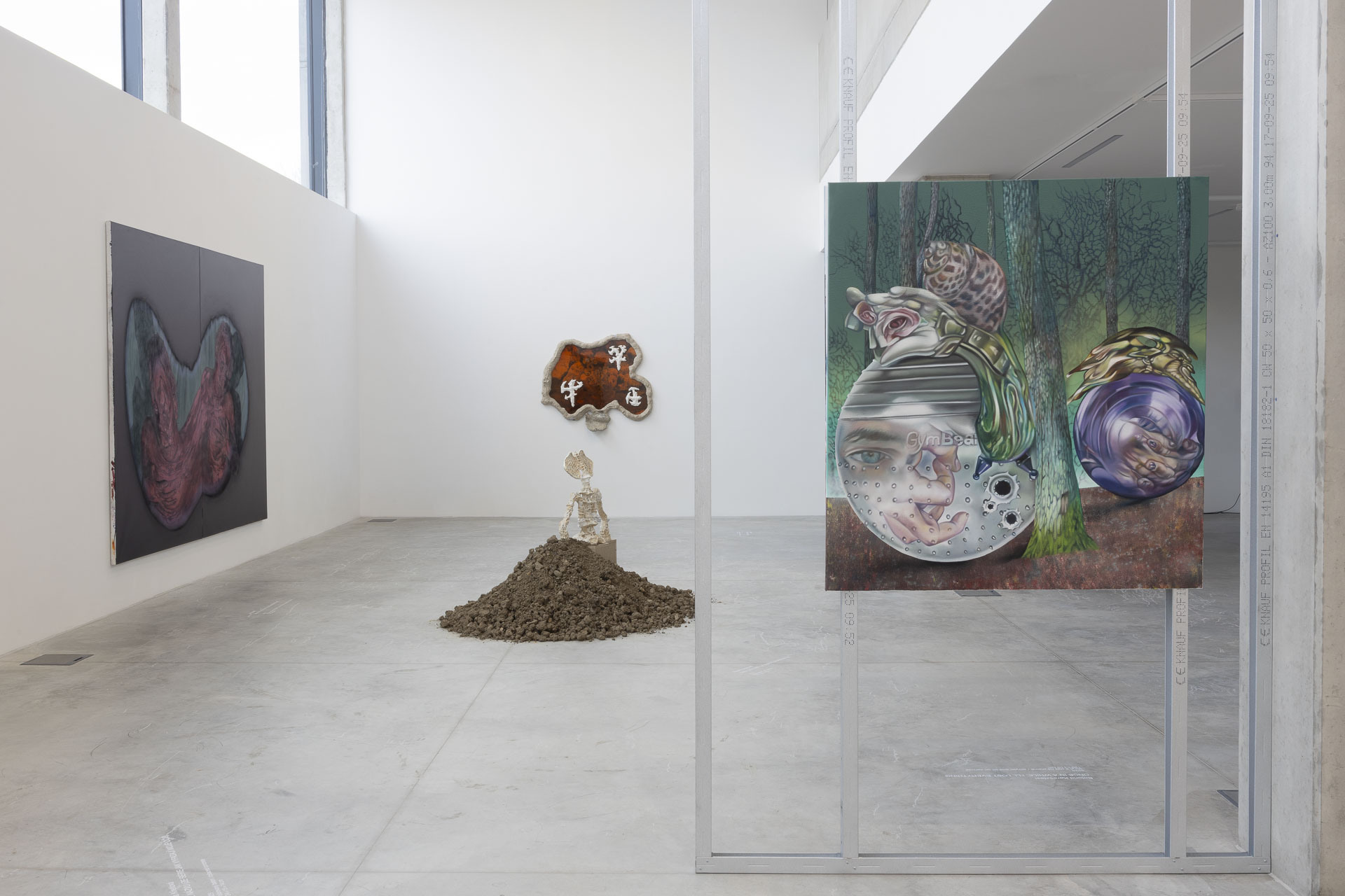 Unconscious Paradises – exhibition view – Jiří Baštýř, Stach Szumski, Botond Keresztesi
