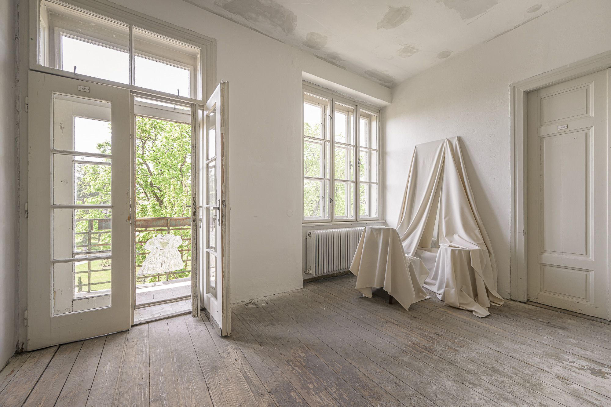 Installation view You can return, but no one will be there, Margarita Ivy & Bystrík Klčo , Cultural and Creative Center ARTA, 2026. Courtesy of artists. Credits: isonative.