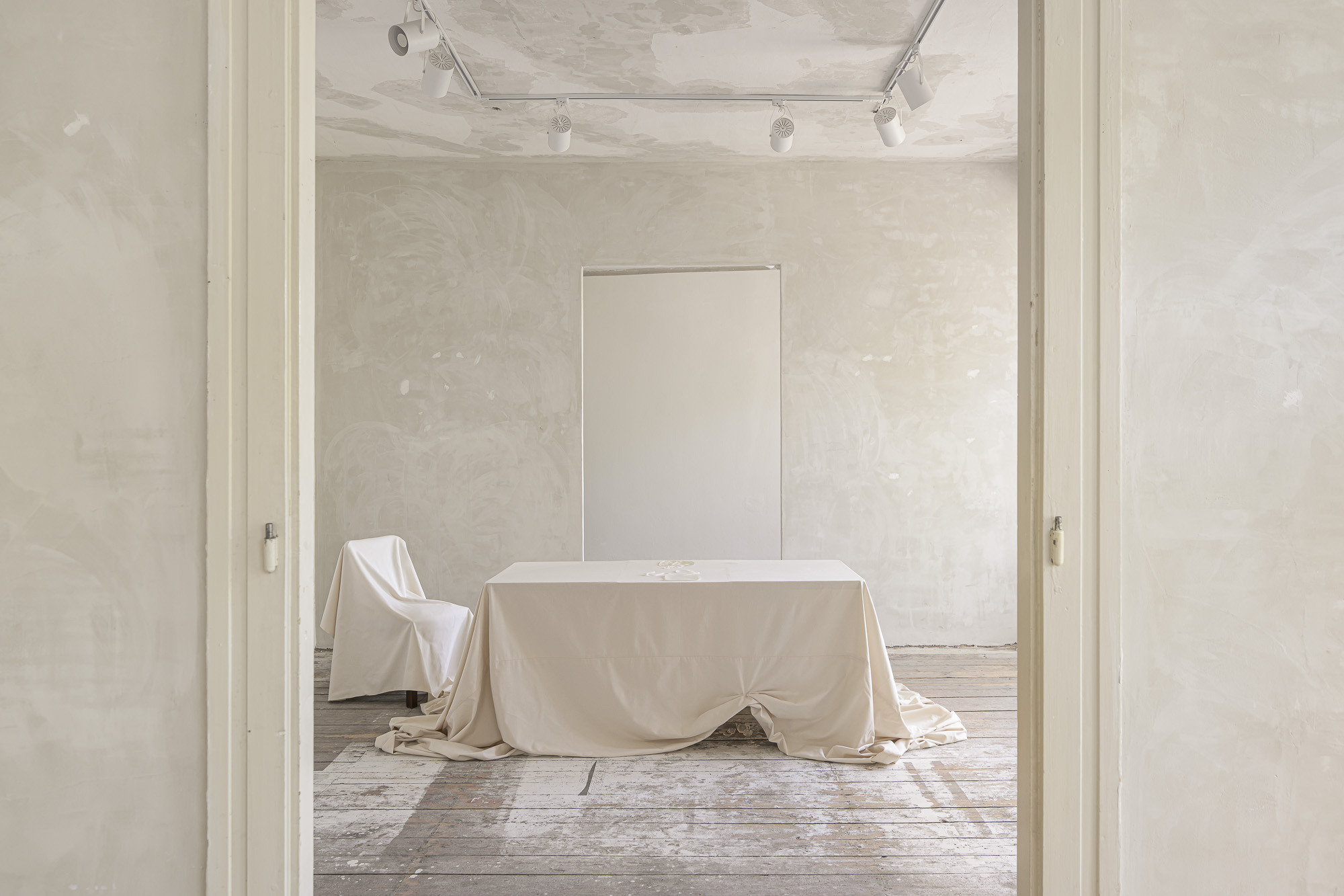 Installation view You can return, but no one will be there, Margarita Ivy & Bystrík Klčo , Cultural and Creative Center ARTA, 2026. Courtesy of artists. Credits: isonative.